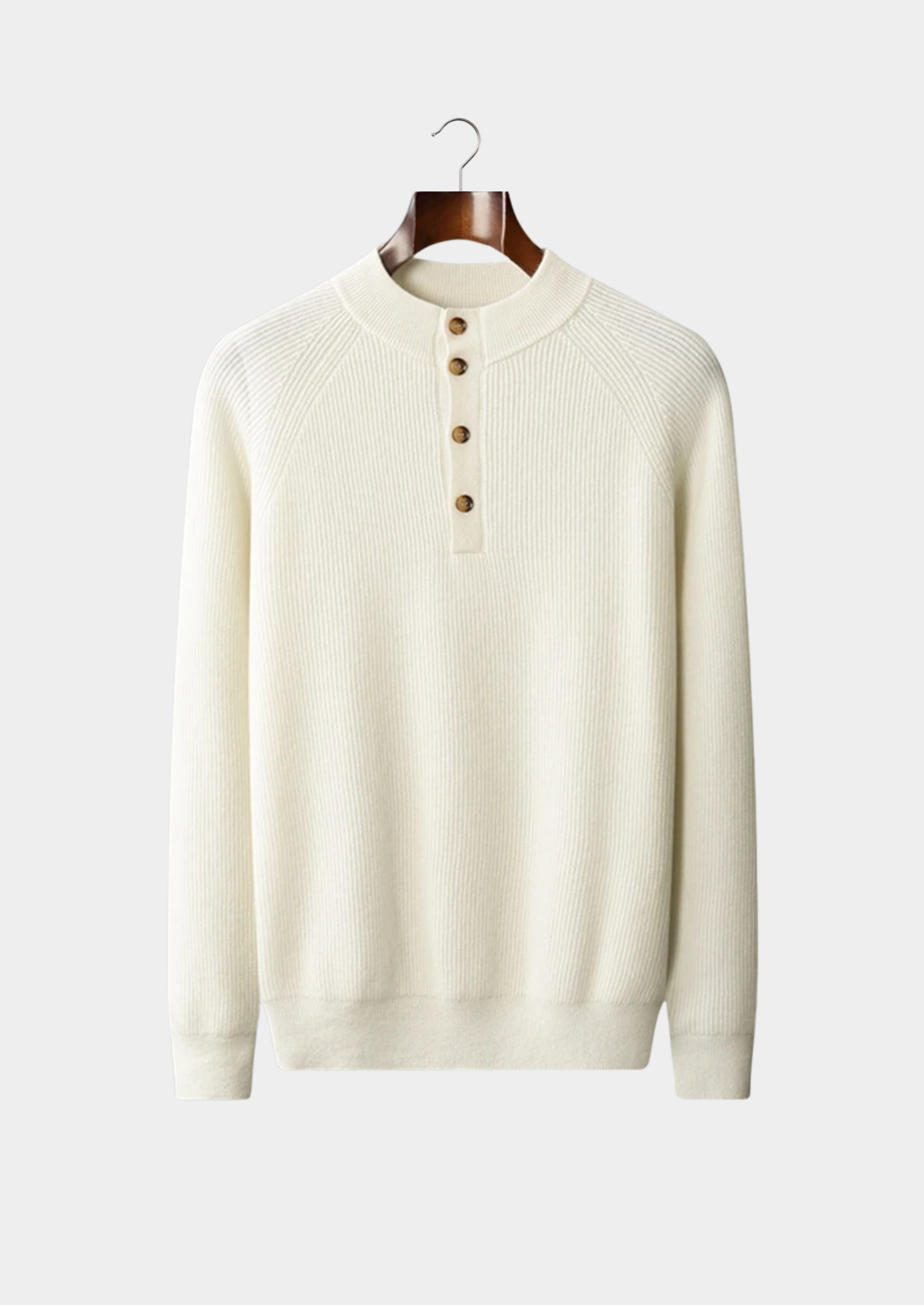 SECRET WEALTH | 100% CASHMERE BUTTON SWEATER