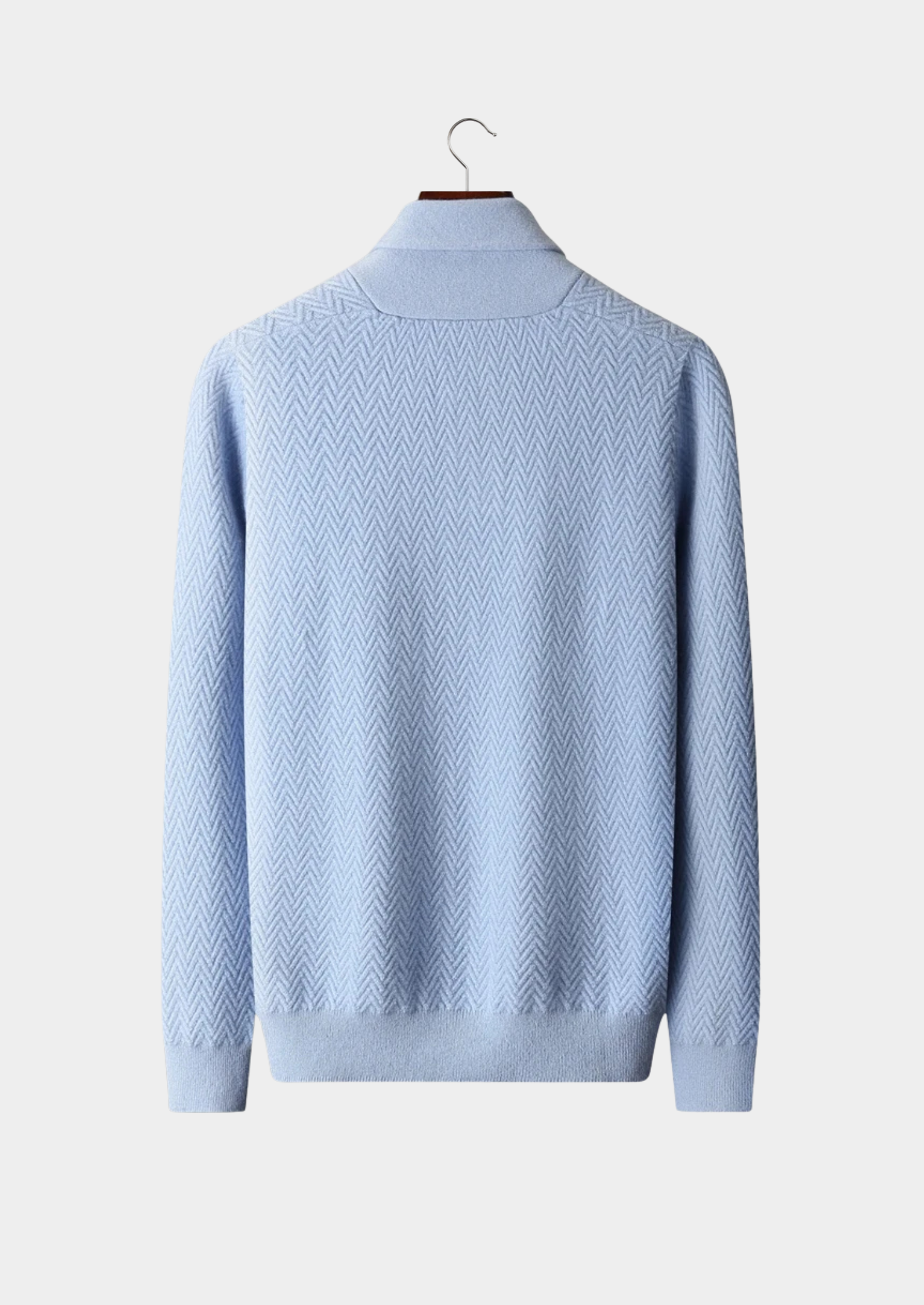 SECRET WEALTH | 100% CASHMERE ZIGZAG BUTTON SWEATER