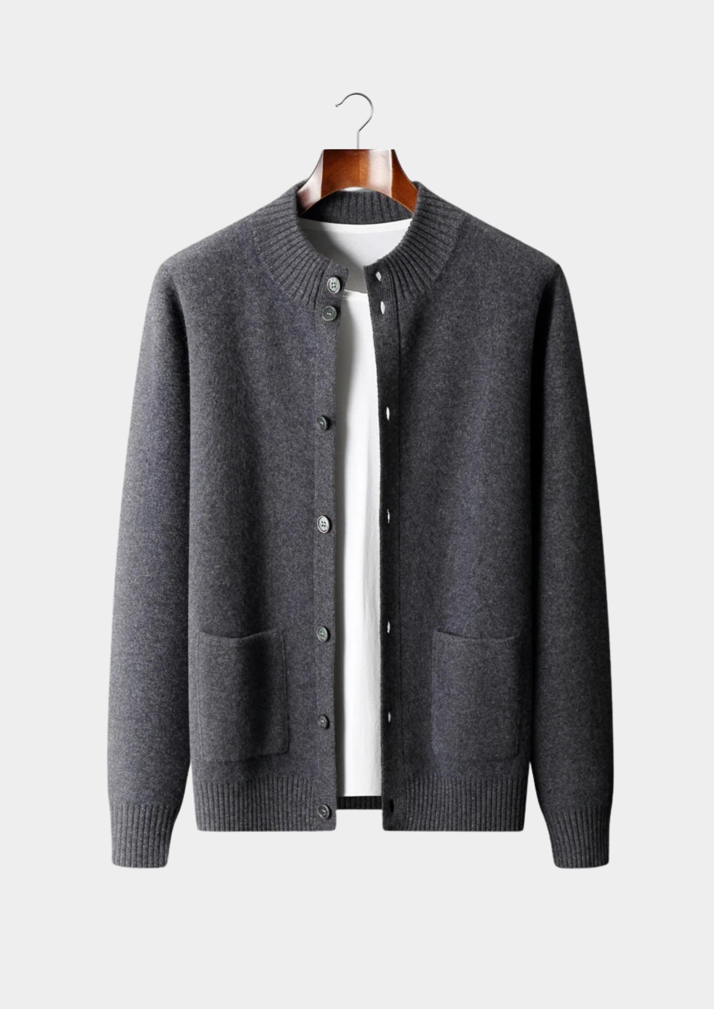 SECRET WEALTH | 100% CASHMERE BUTTON CARDIGAN