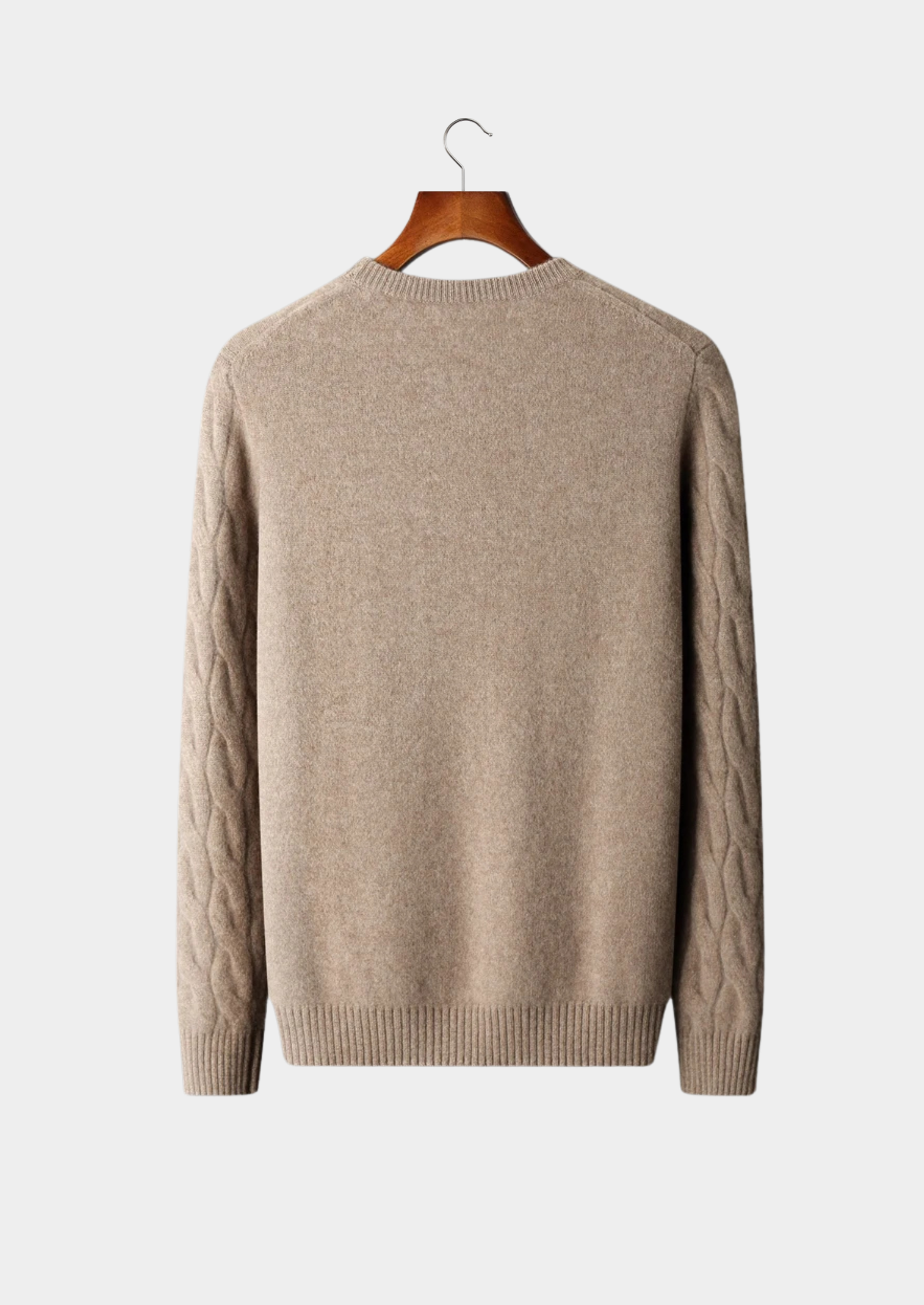 SECRET WEALTH | WOOL CABLE CREWNECK