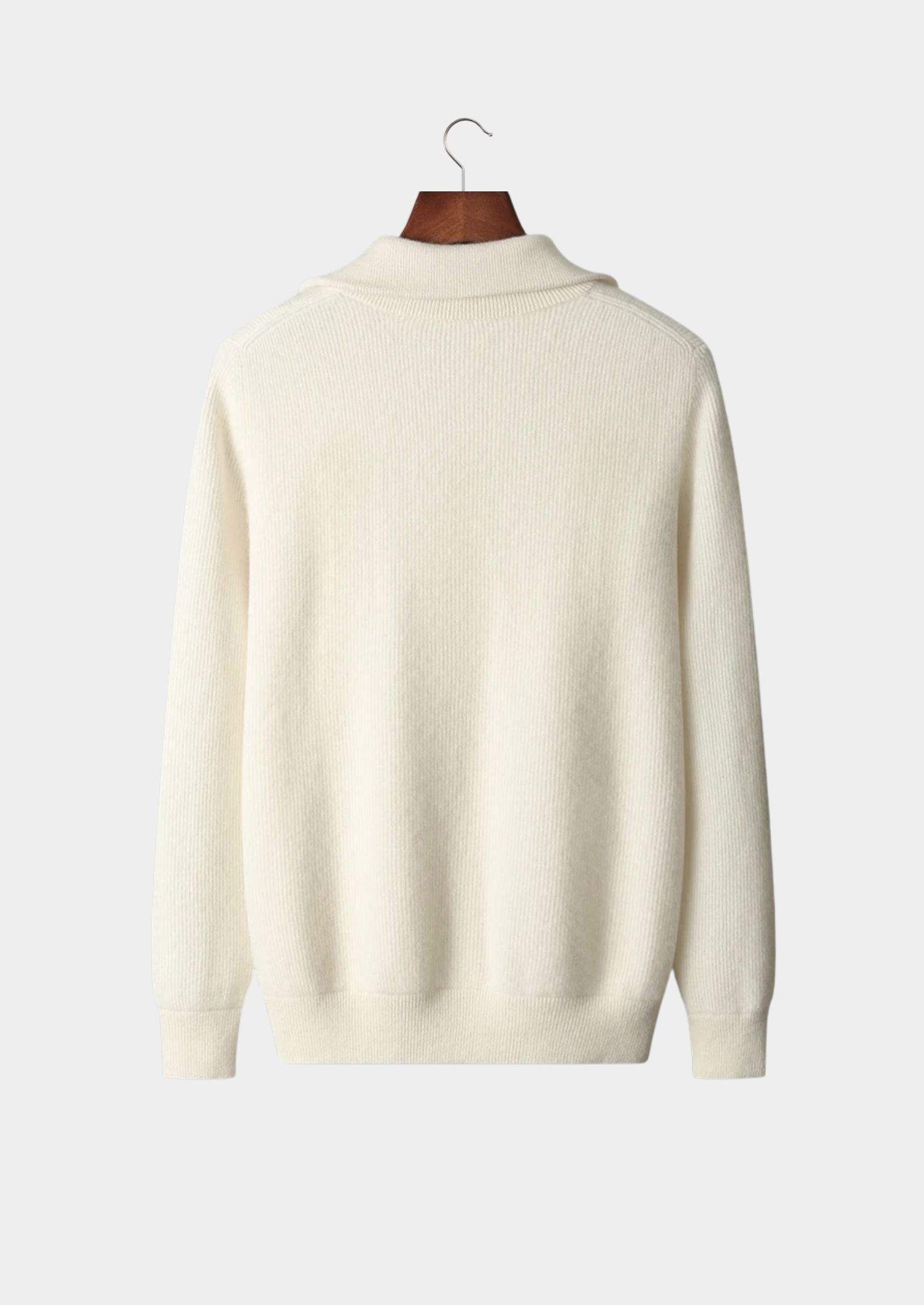 SecretWealth | Ribbed Knit Zip Cardigan