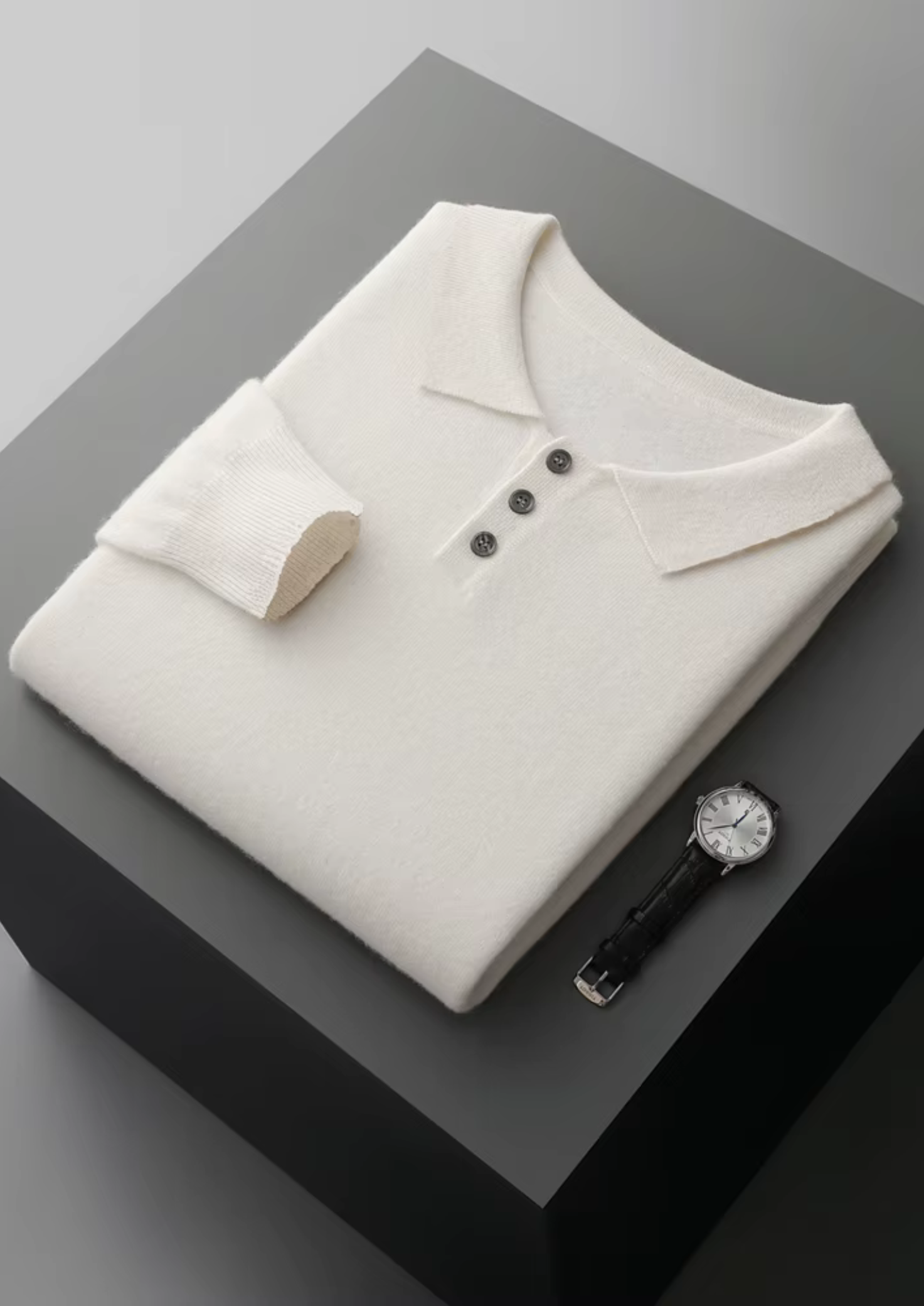 SECRET WEALTH | WOOL CLASSIC SWEATER POLO