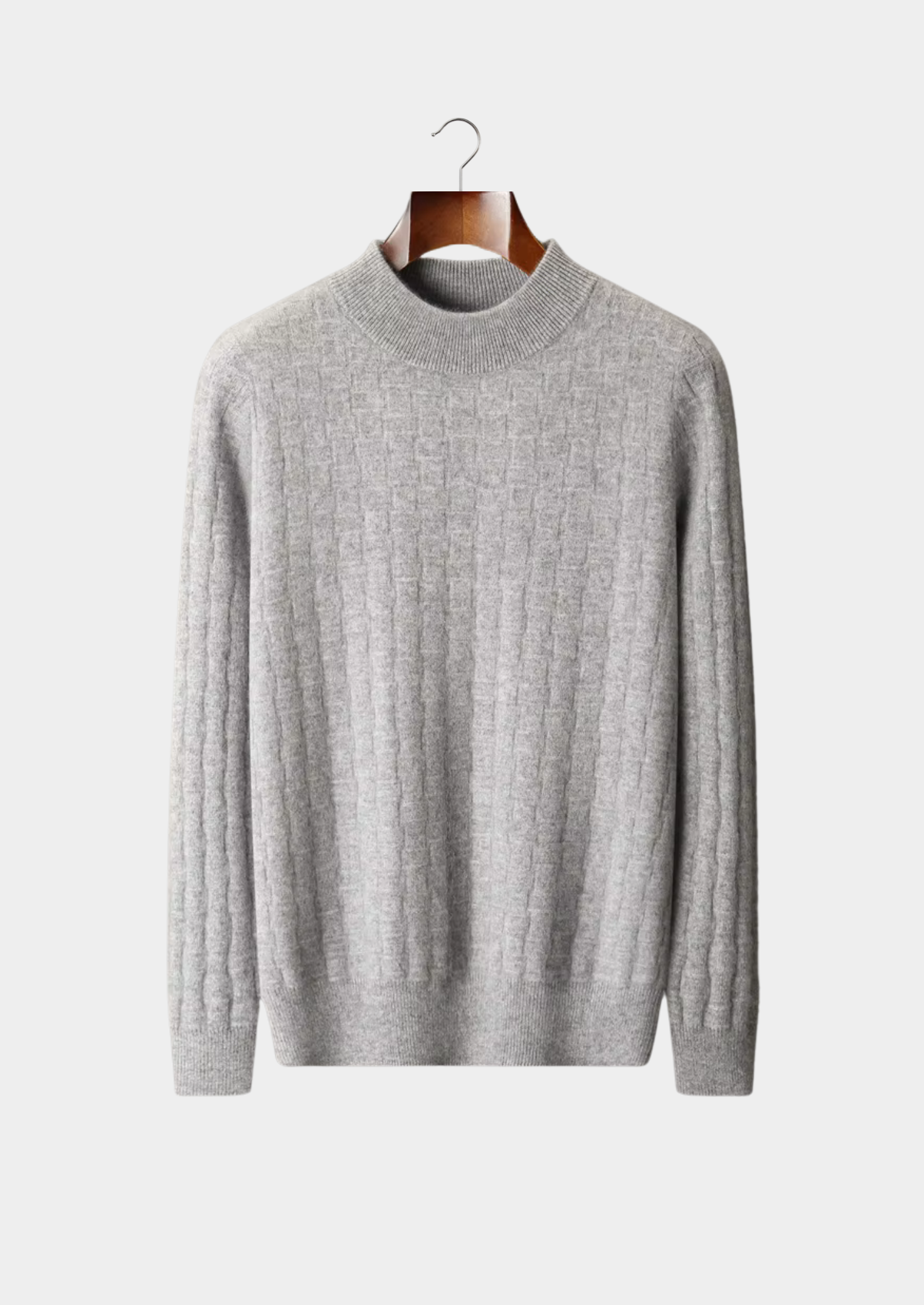 SECRET WEALTH | WOOL TEXTURED MOCKNECK