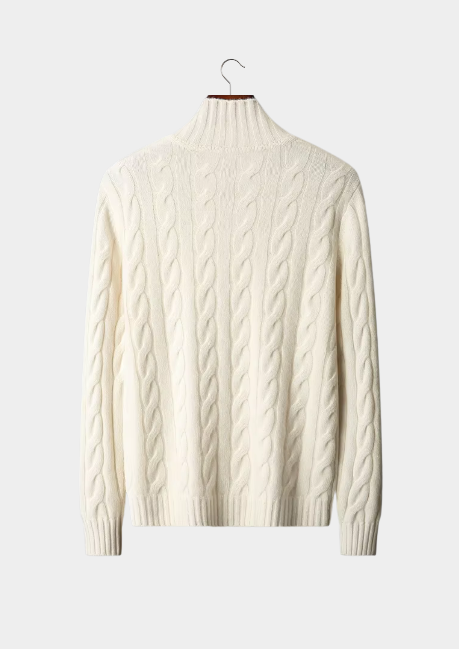 SECRET WEALTH | WOOL DUAL-ZIP CABLE CARDIGAN