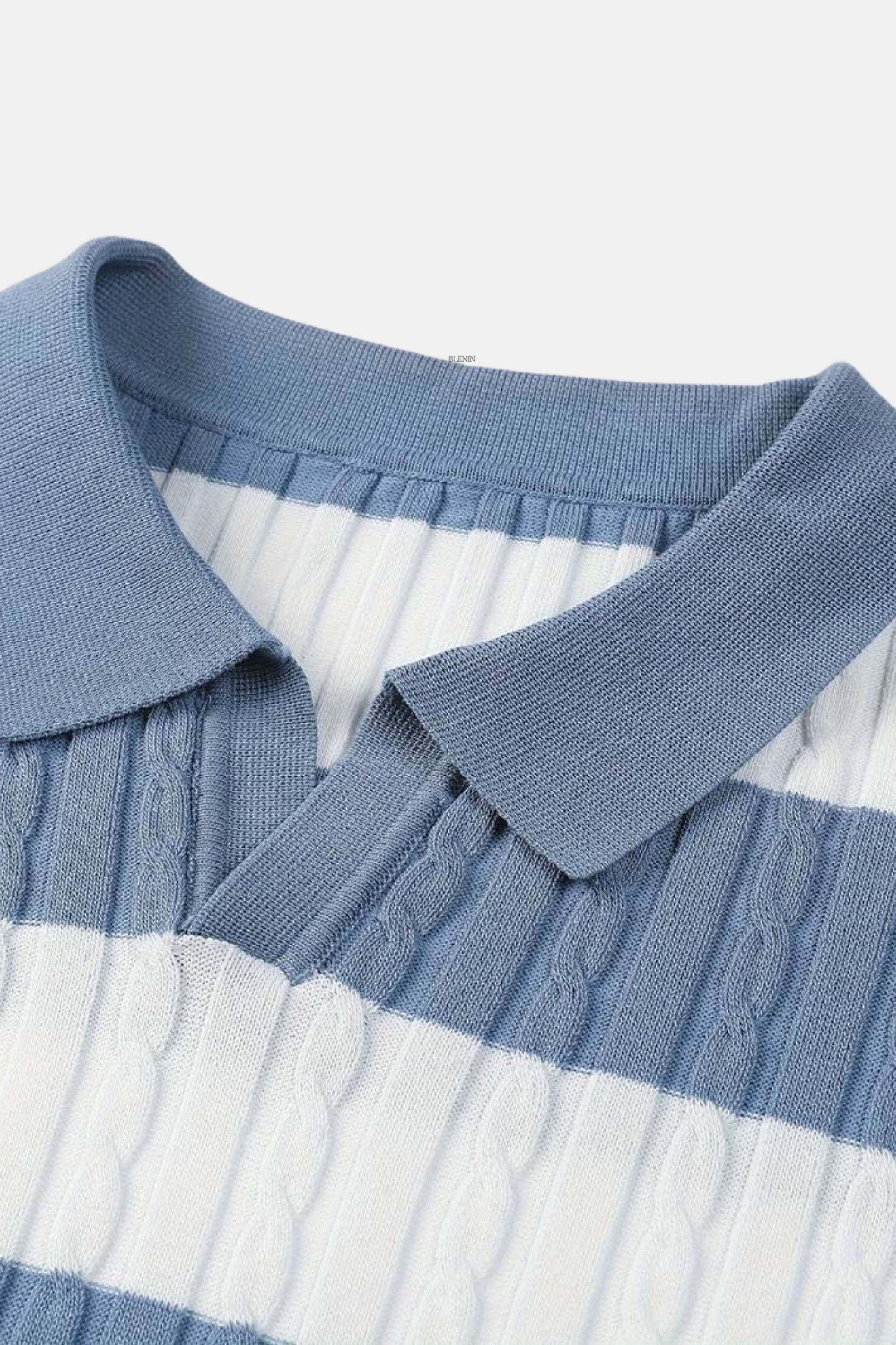 SECRET WEALTH | White Stripe Polo