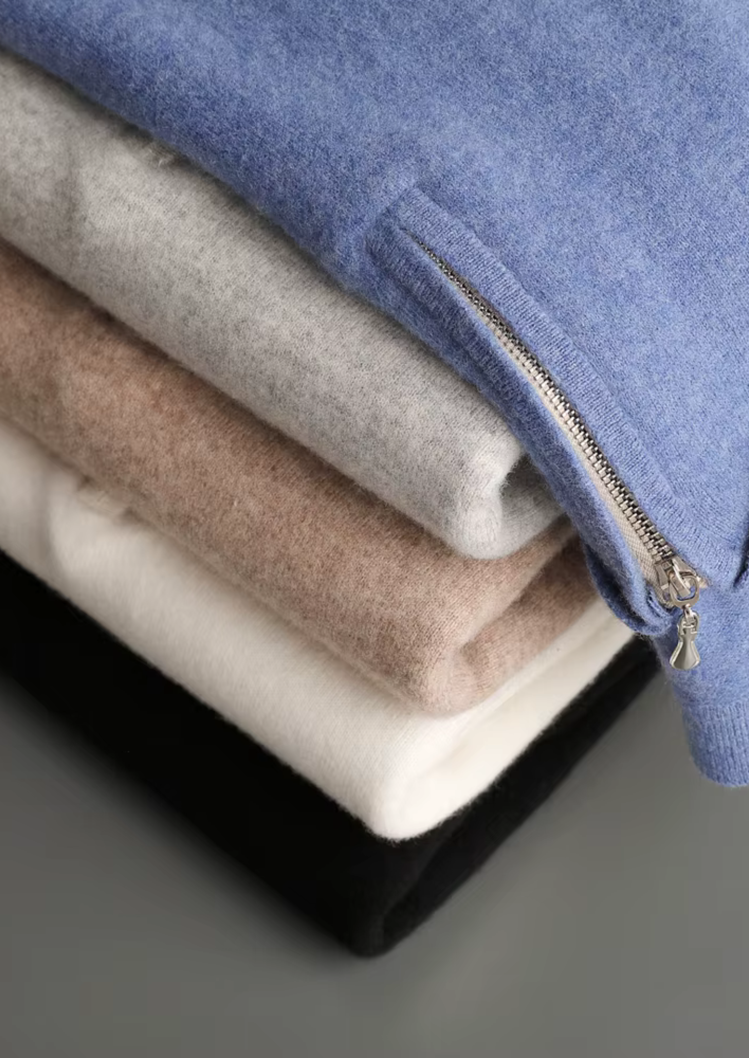 SECRET WEALTH | WOOL HALF ZIP POLO