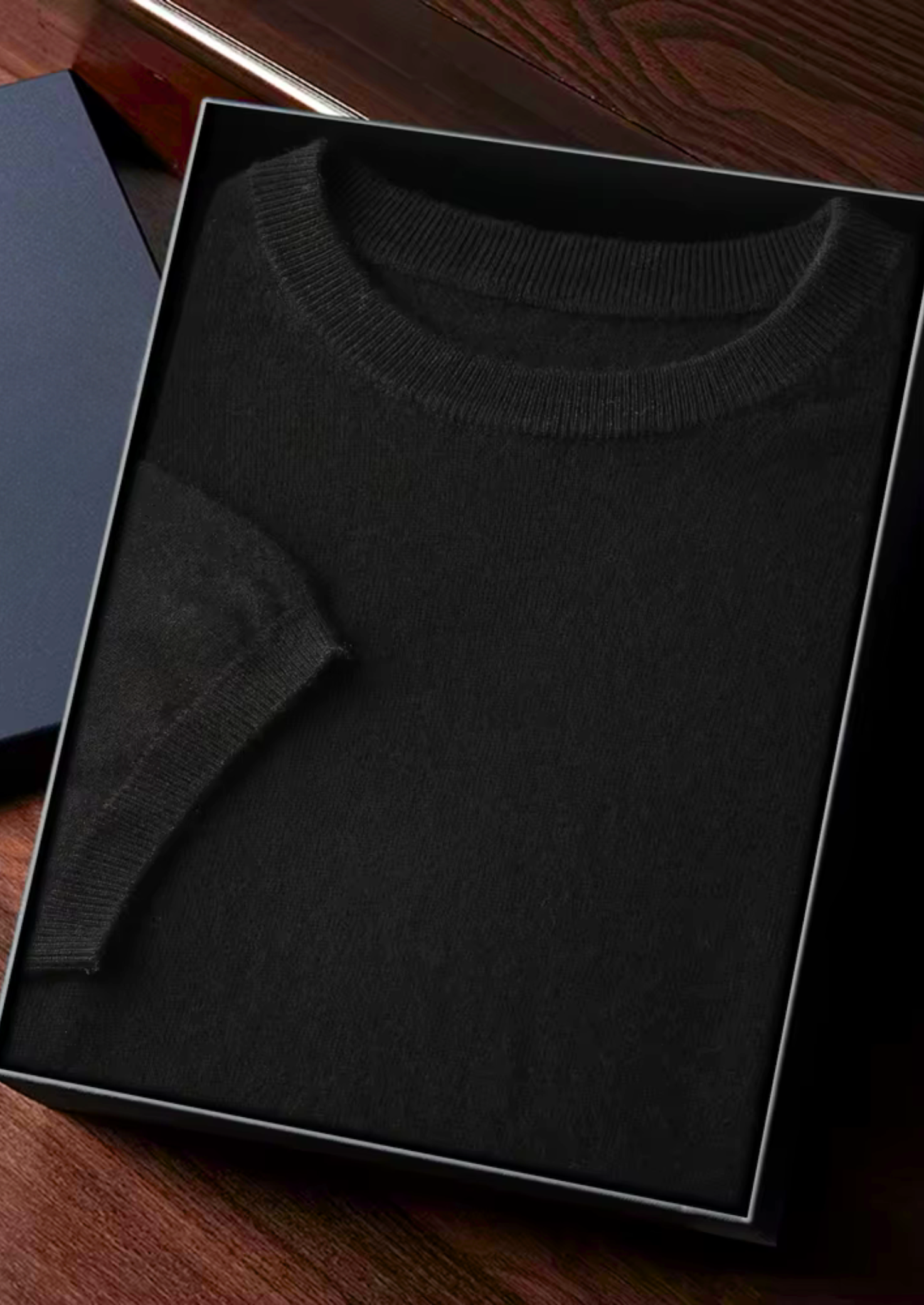 SECRET WEALTH | 100% CASHMERE CLASSIC CREWNECK T-SHIRT