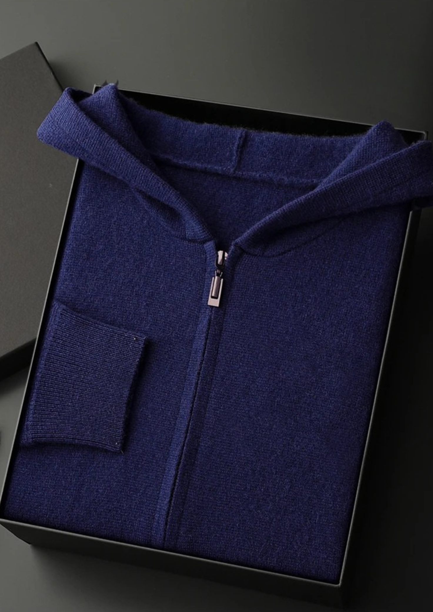 SECRET WEALTH | 100% CASHMERE ZIPPER HOODIE