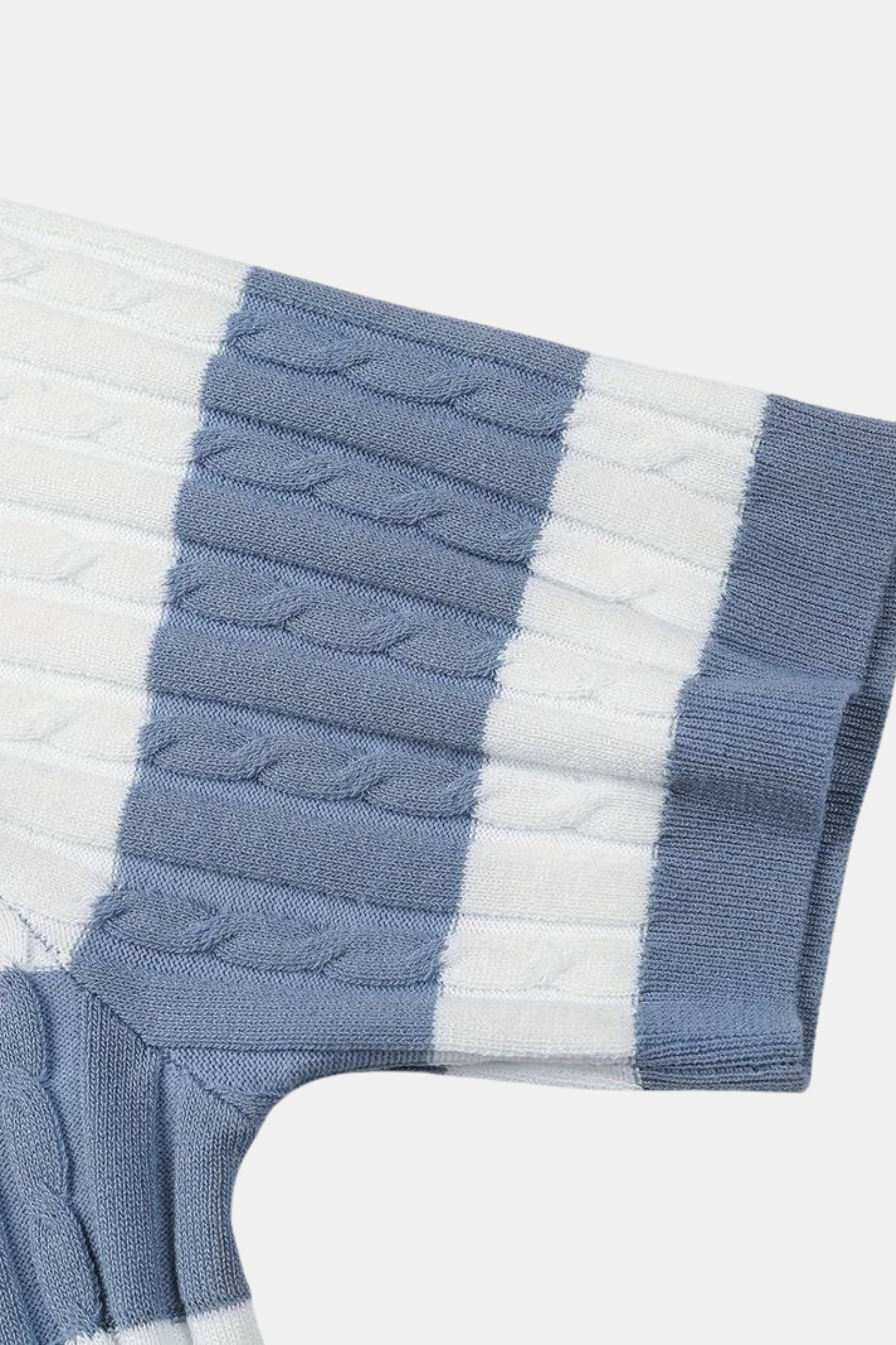 SECRET WEALTH | White Stripe Polo