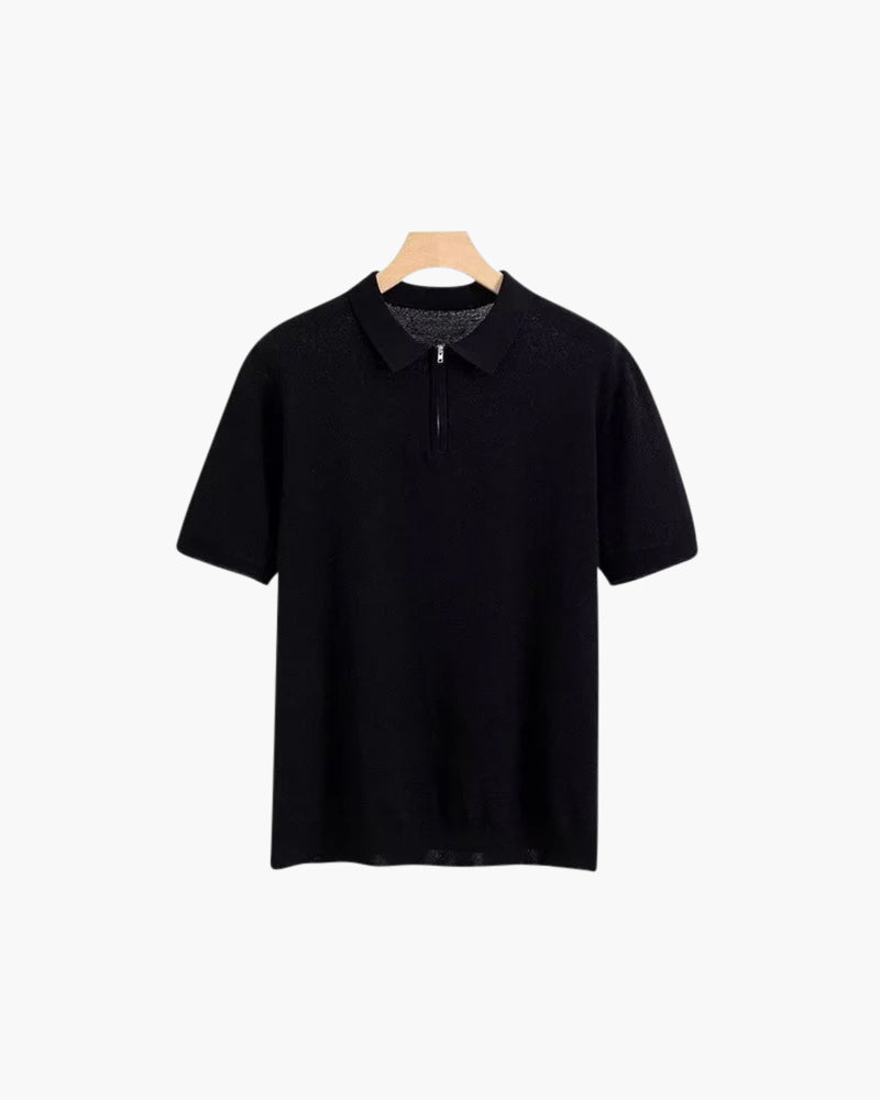 SECRET WEALTH | IBIZA Zip Up Polo