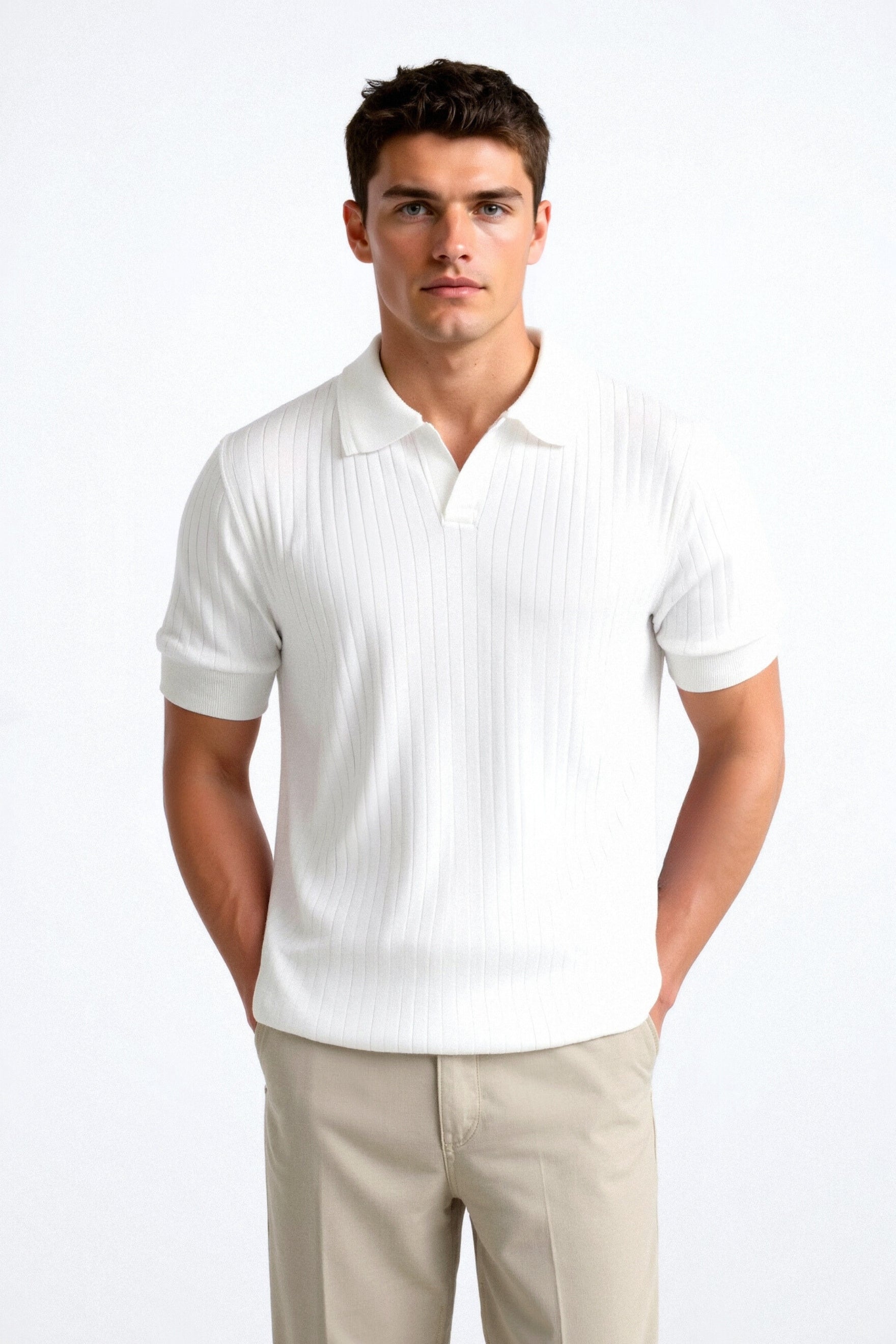 SECRET WEALTH | Ribbed Cotton Polo