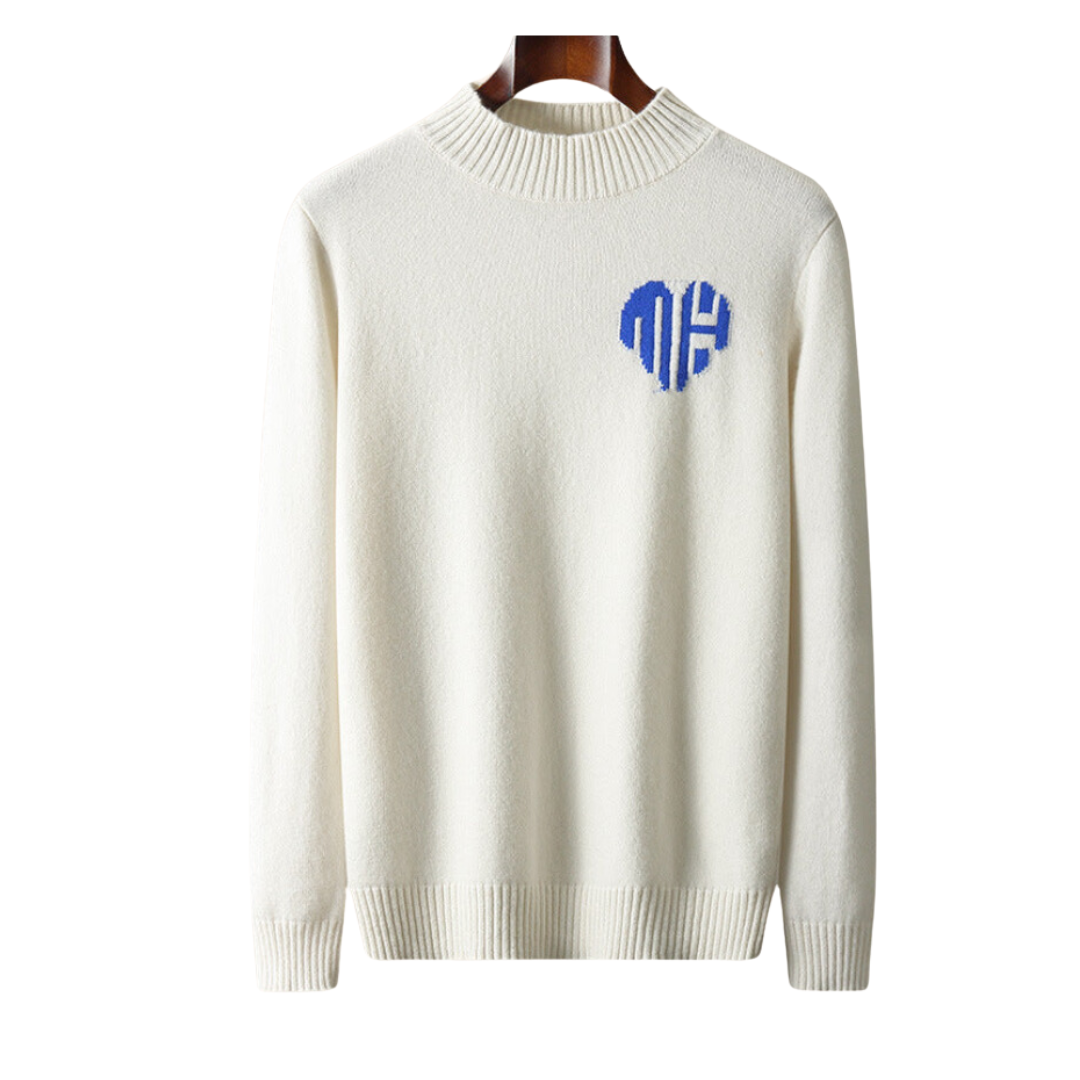SECRET WEALTH | 100% CASHMERE HEART SWEATER