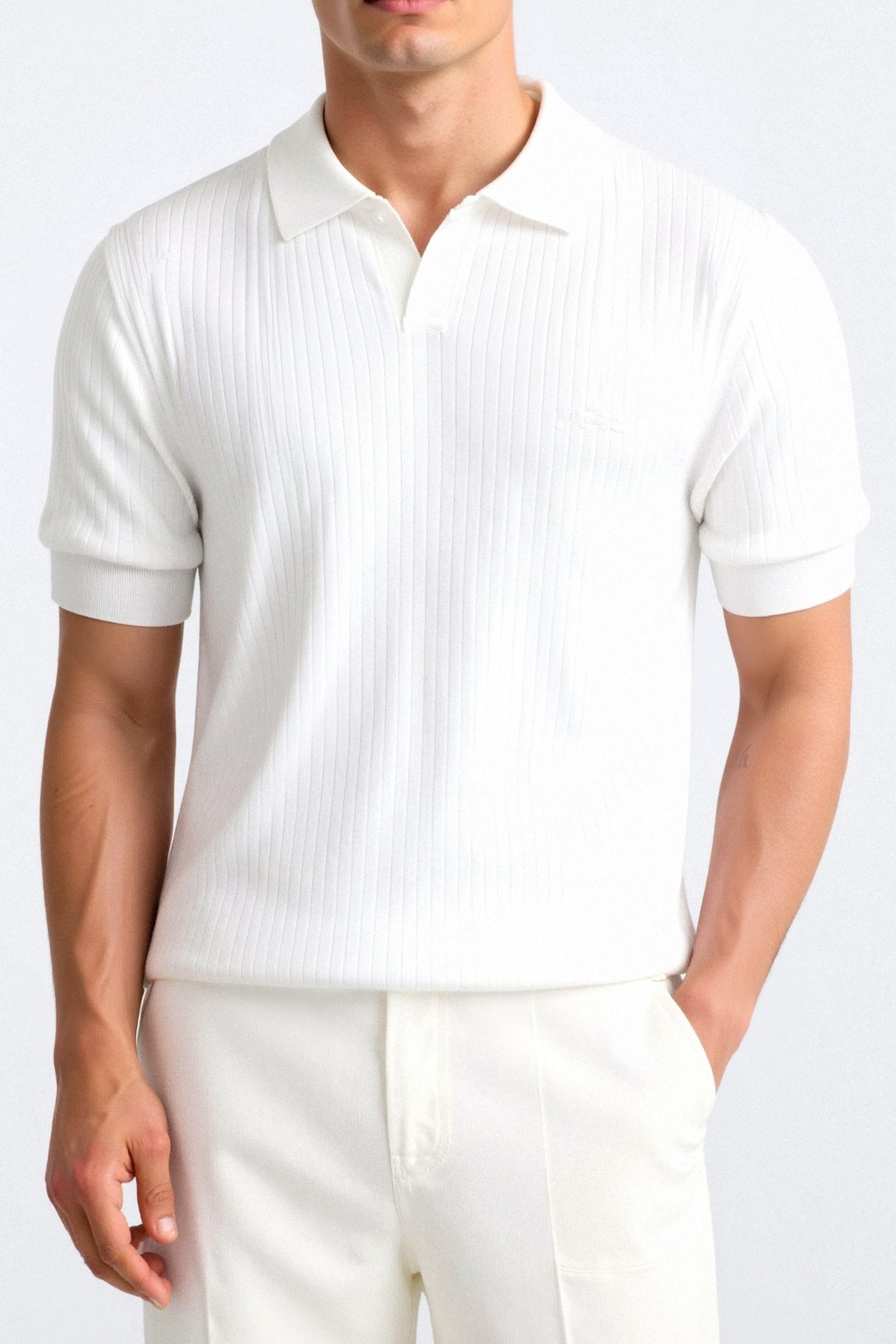 SECRET WEALTH | Ribbed Cotton Polo