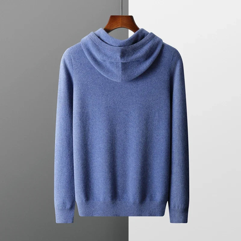 SECRET WEALTH | 100% CASHMERE HOODED SWEATER