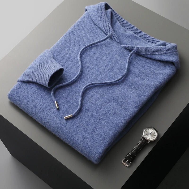SECRET WEALTH | 100% CASHMERE HOODED SWEATER