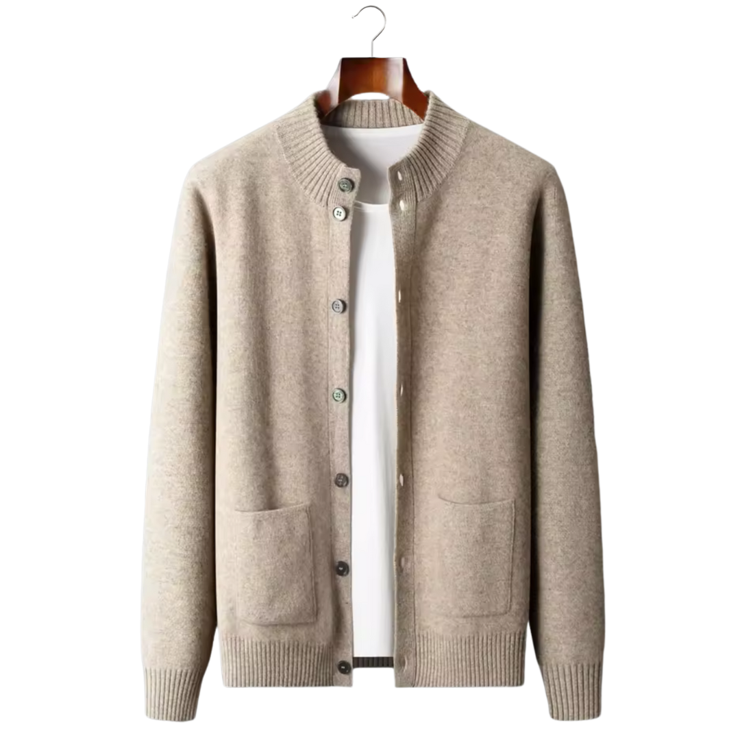 SECRET WEALTH | 100% CASHMERE BUTTON CARDIGAN