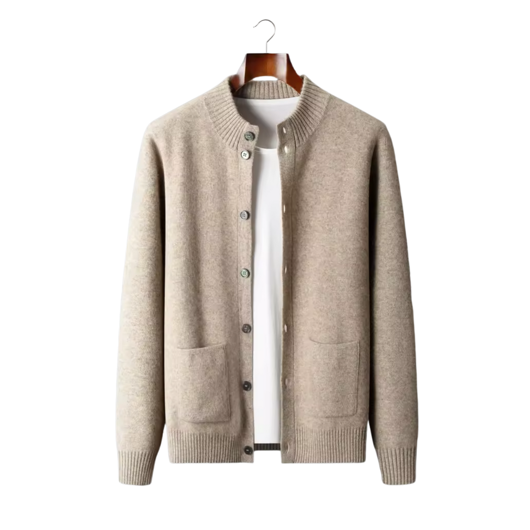 SECRET WEALTH | 100% CASHMERE BUTTON CARDIGAN