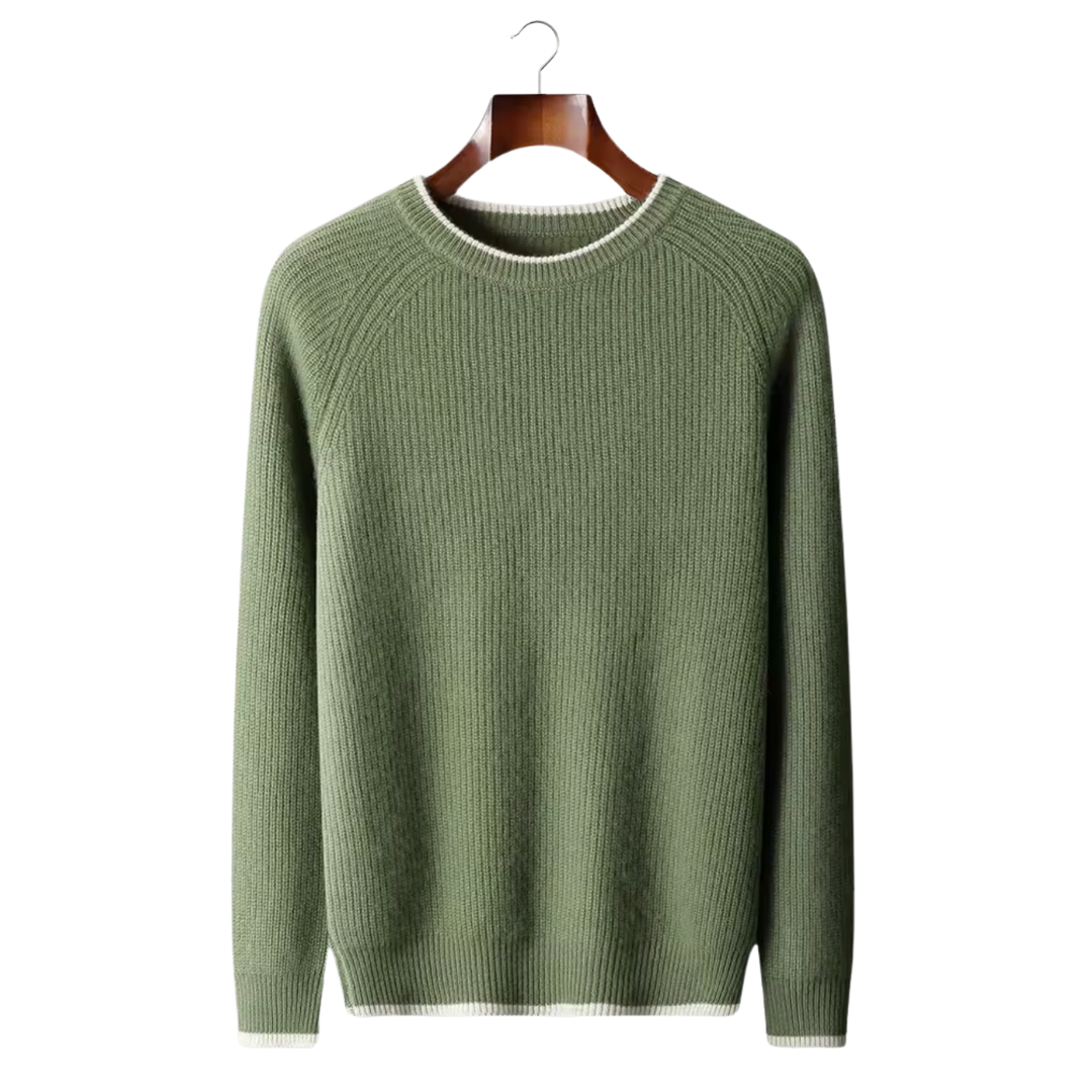 SECRET WEALTH | WOOL TWO TONE CREWNECK