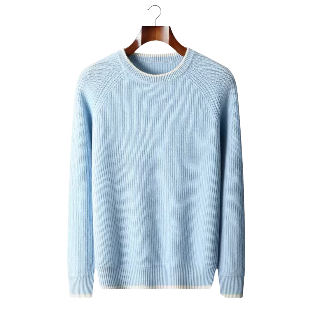 SECRET WEALTH | WOOL TWO TONE CREWNECK