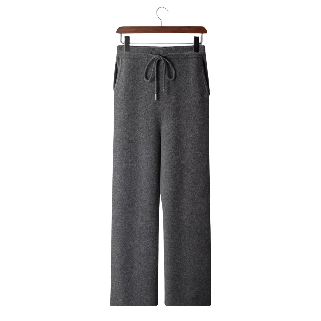 SECRET WEALTH | 100% CASHMERE WIDE LEISURE TROUSERS