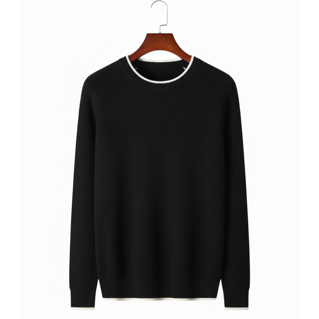 SECRET WEALTH | WOOL TWO TONE CREWNECK