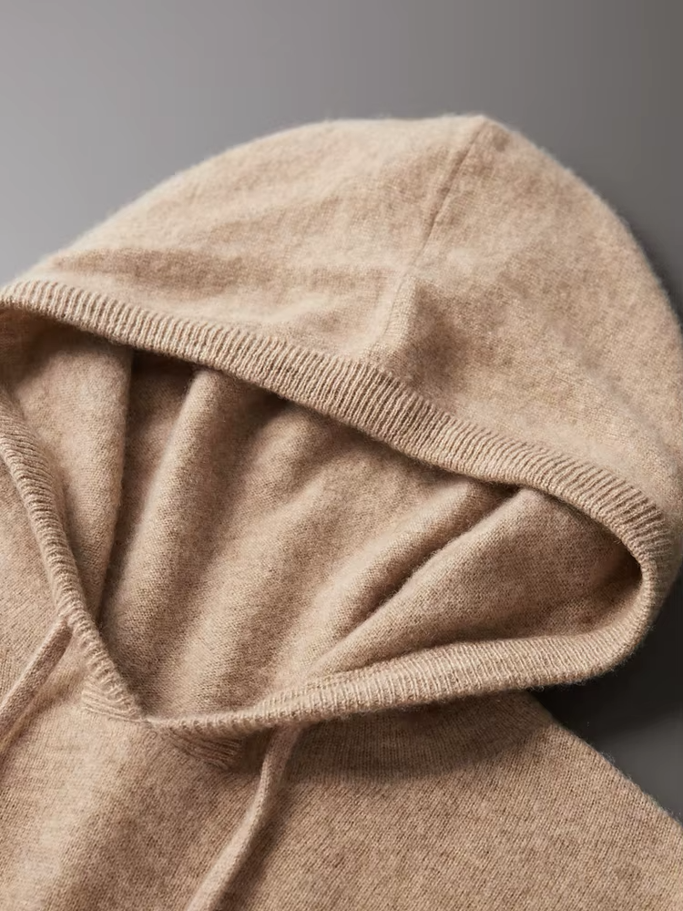 SECRET WEALTH | 100% CASHMERE HOODED SWEATER