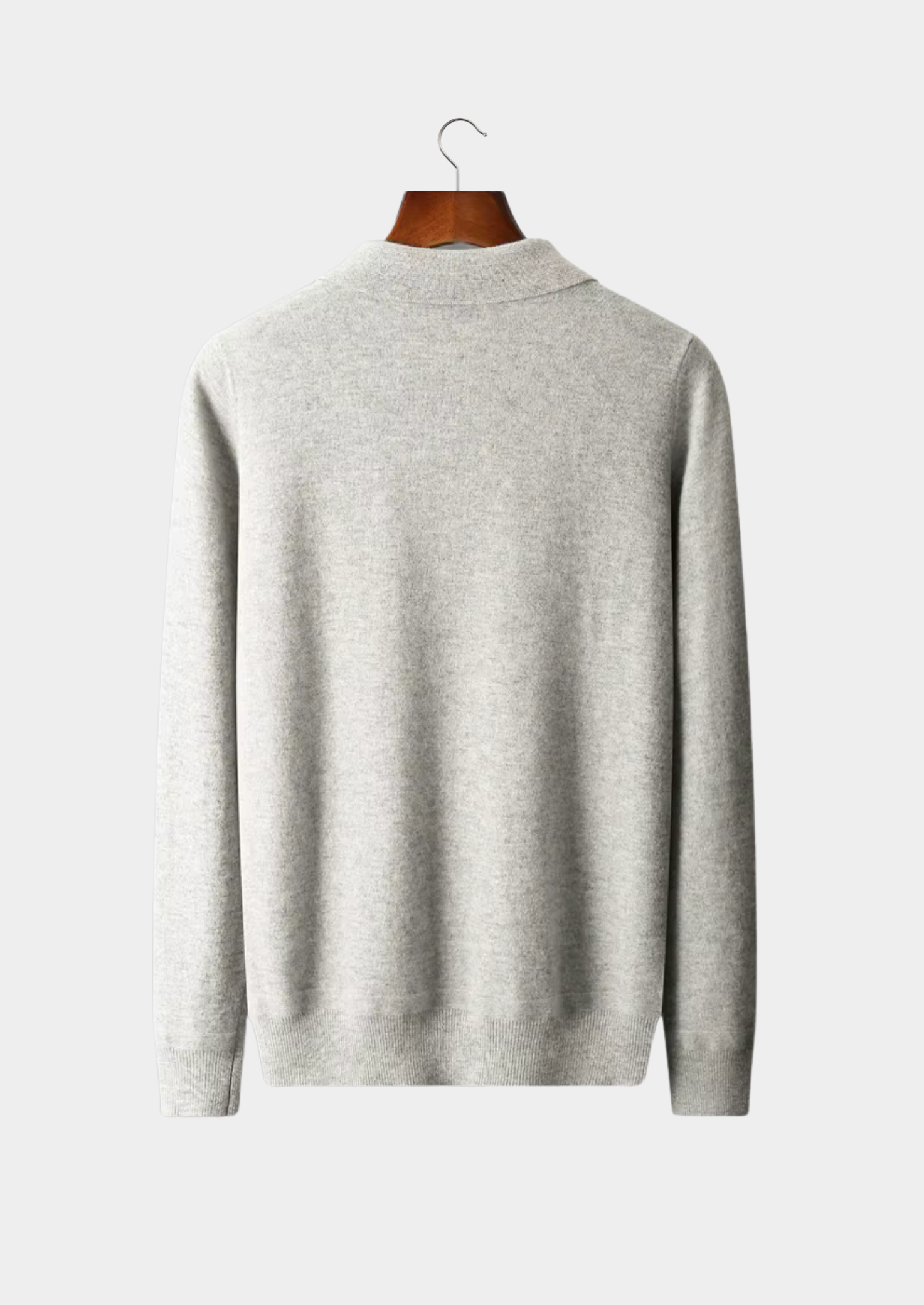 SECRET WEALTH | WOOL HALF ZIP POLO