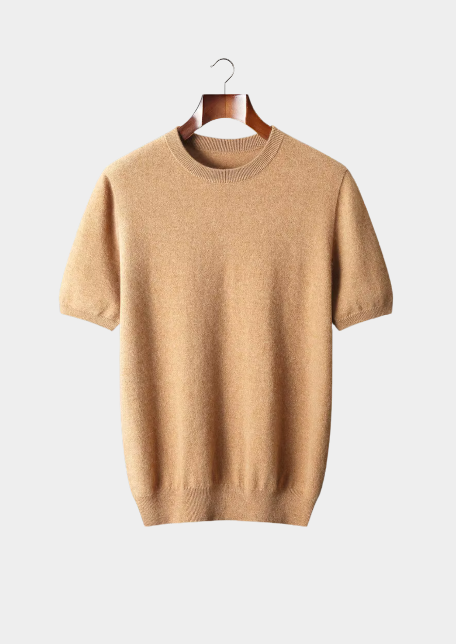 SECRET WEALTH | 100% CASHMERE CLASSIC CREWNECK T-SHIRT