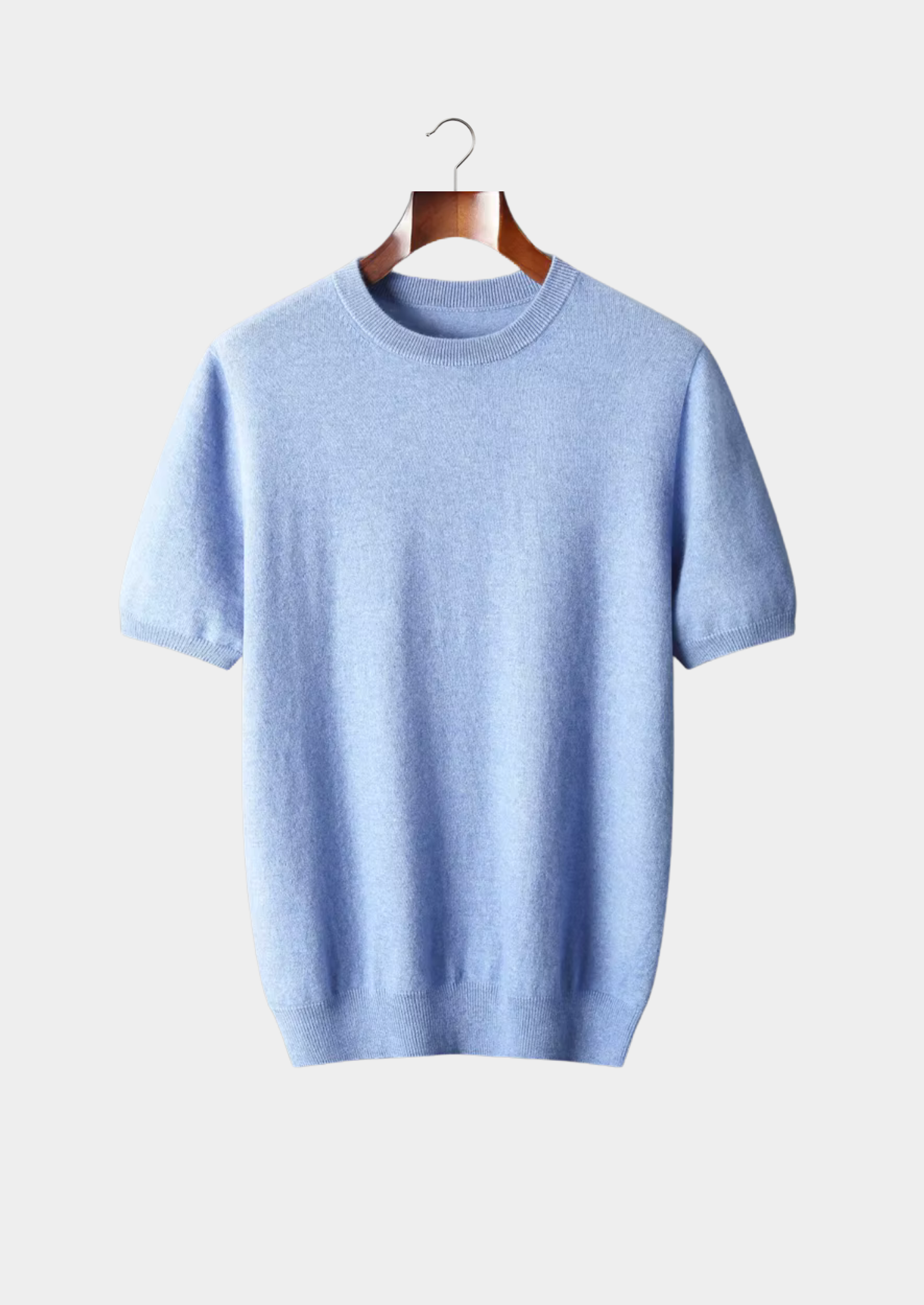 SECRET WEALTH | 100% CASHMERE CLASSIC CREWNECK T-SHIRT