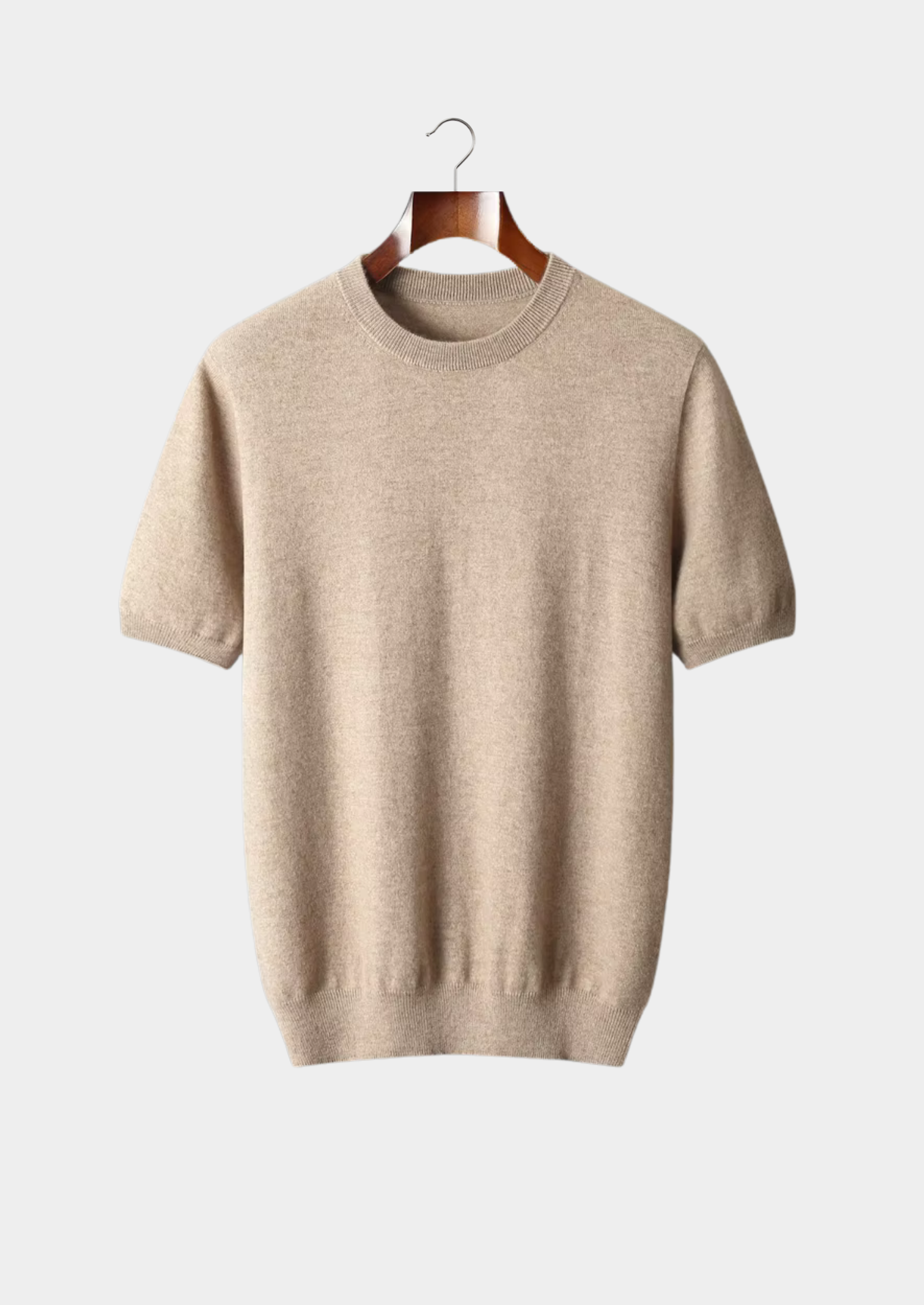 SECRET WEALTH | 100% CASHMERE CLASSIC CREWNECK T-SHIRT