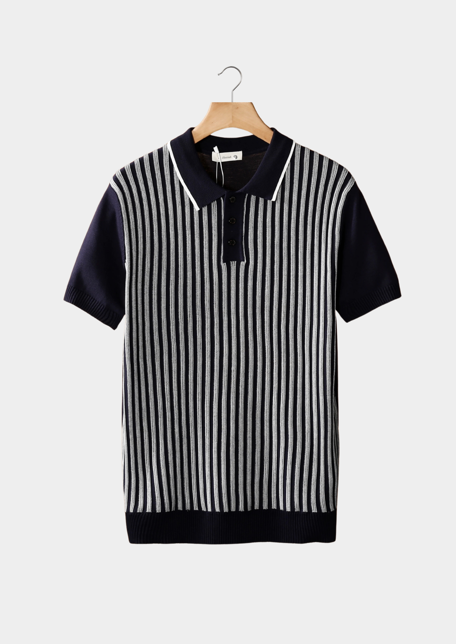 SECRET WEALTH | VERTICAL STRIPED POLO