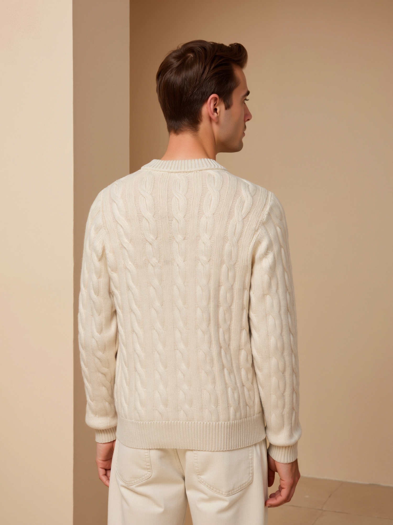 SECRET WEALTH | Cashmere Cable Knit Sweater