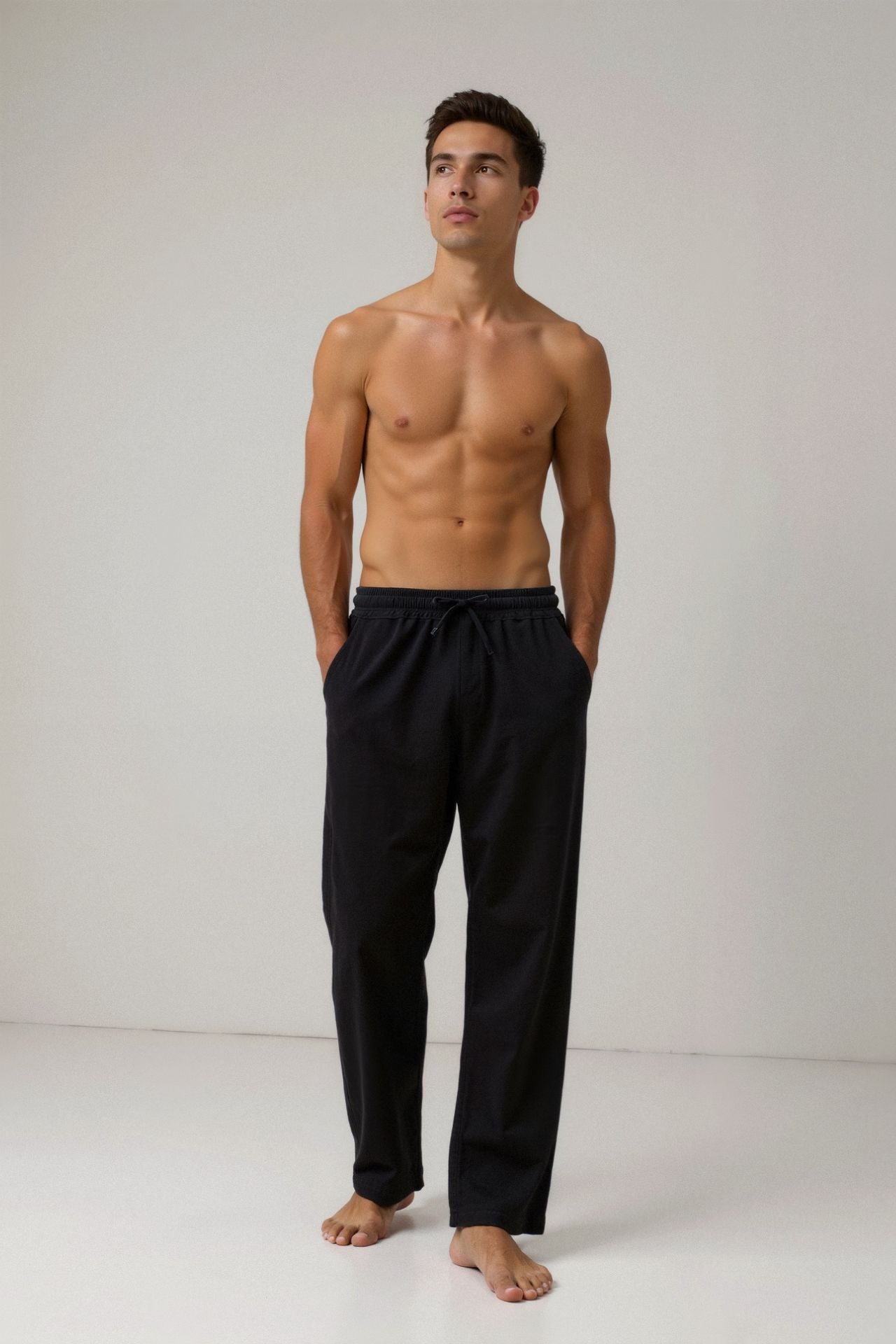 SECRET WEALTH | Cotton & Linen Blend Drawstring Pants