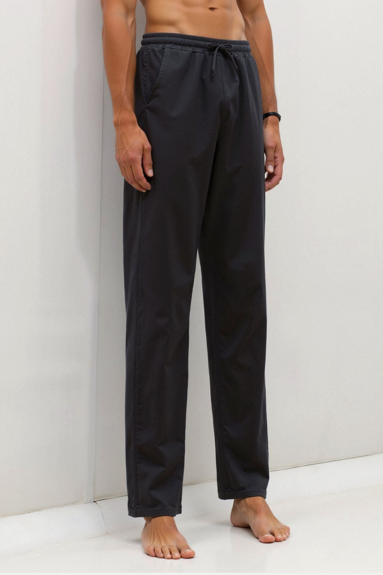 SECRET WEALTH | Cotton & Linen Blend Drawstring Pants