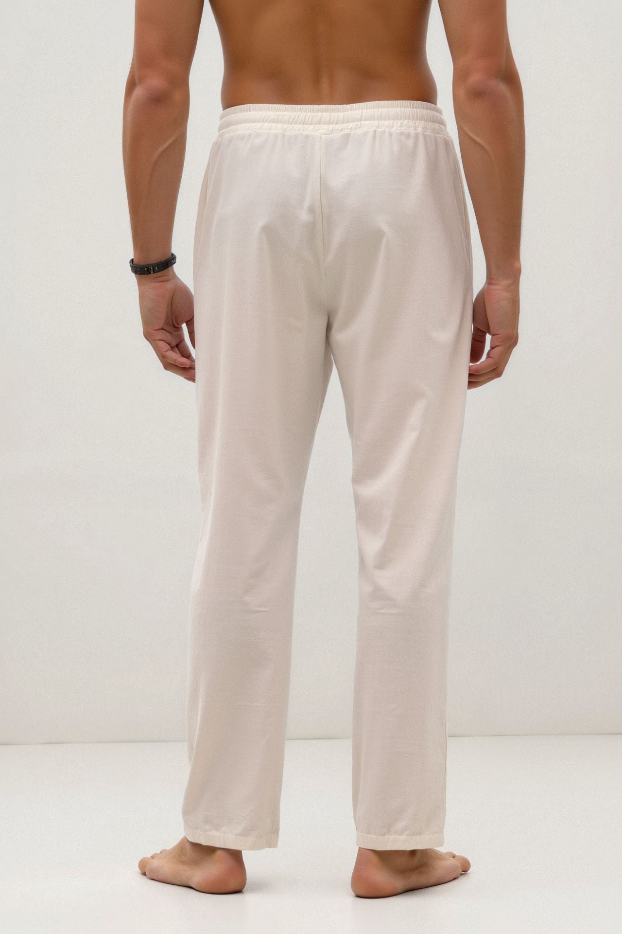 SECRET WEALTH | Cotton & Linen Blend Drawstring Pants