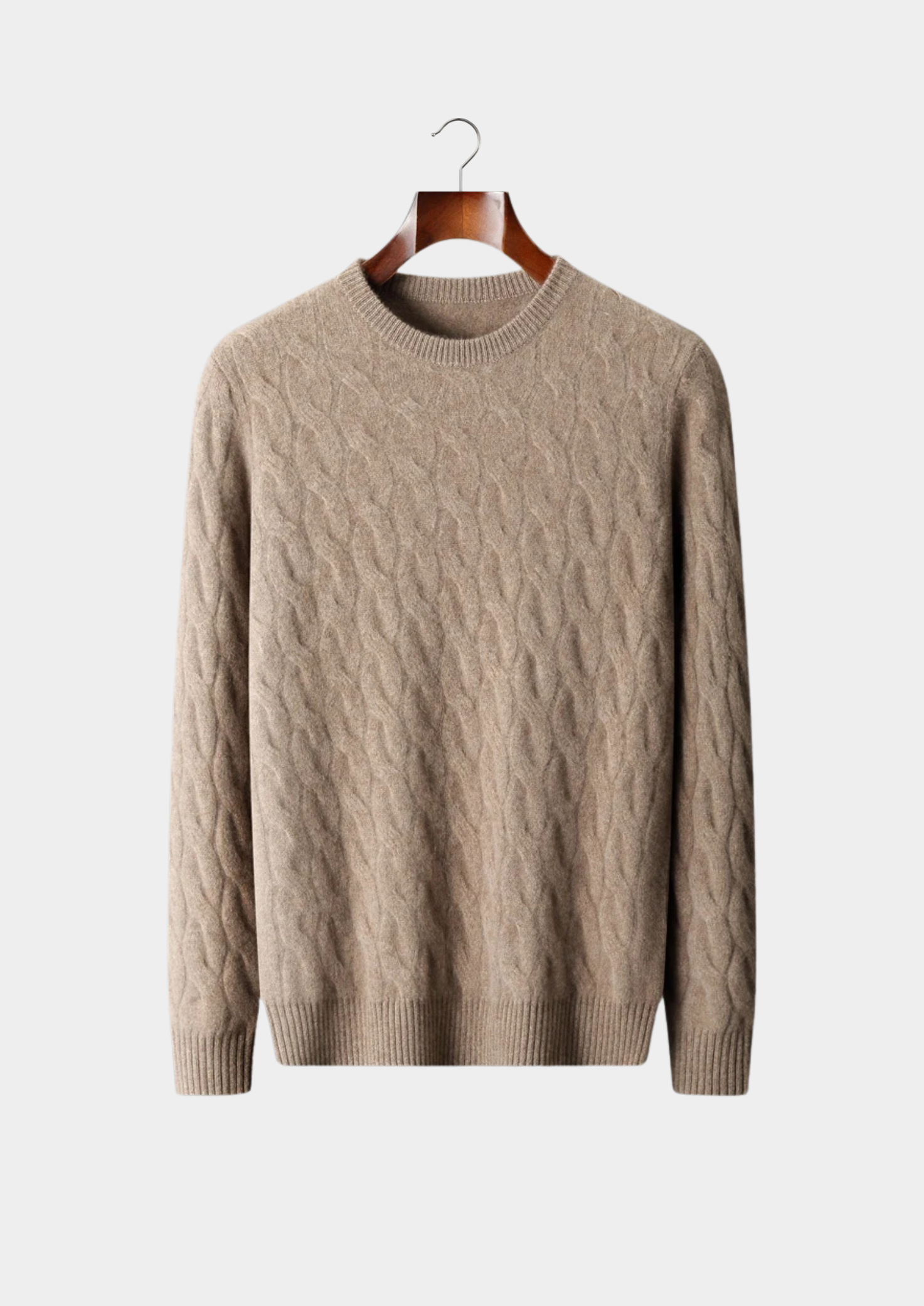 SECRET WEALTH | WOOL CABLE CREWNECK