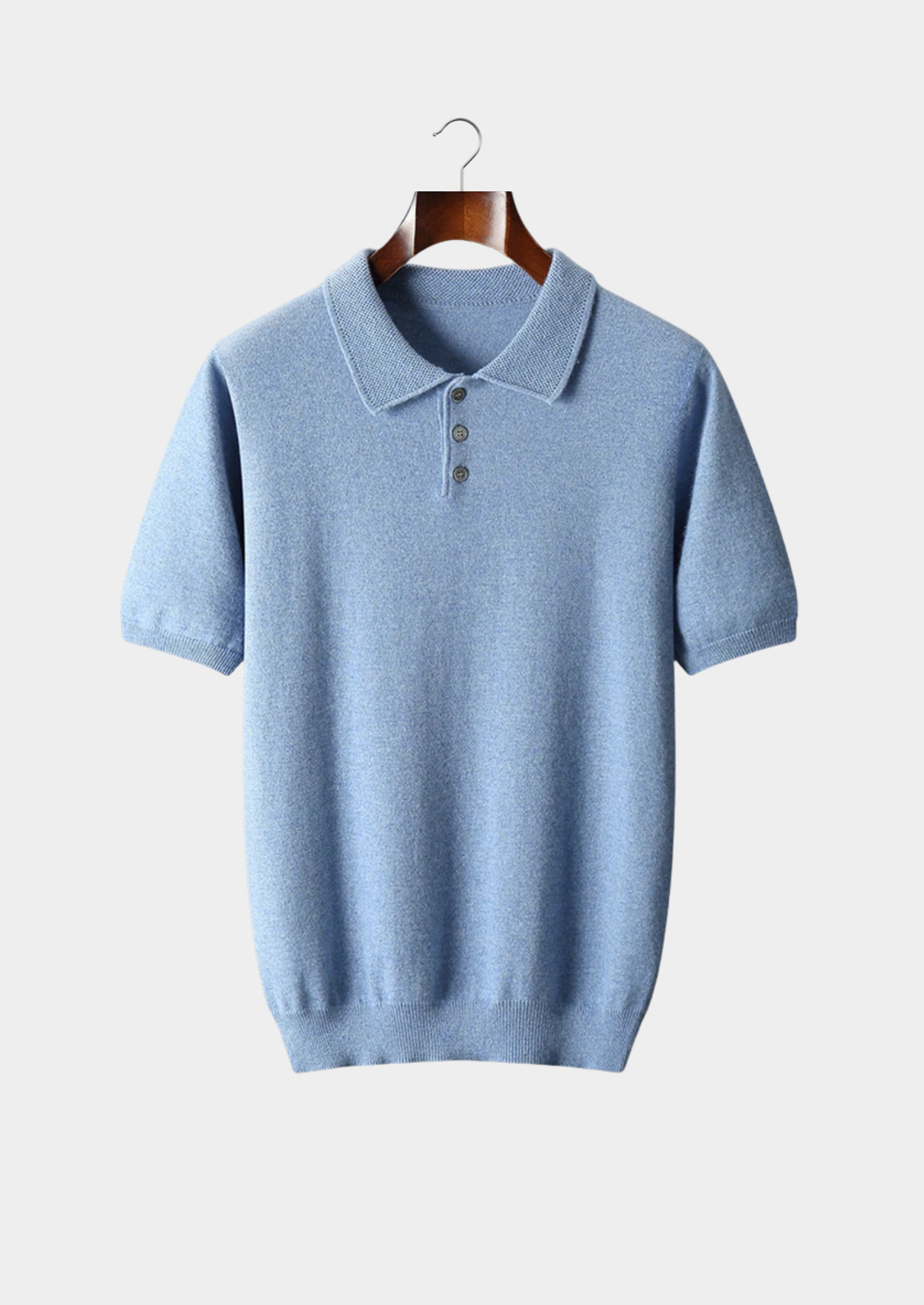 SECRET WEALTH | 100% CASHMERE CLASSIC POLO SHIRT