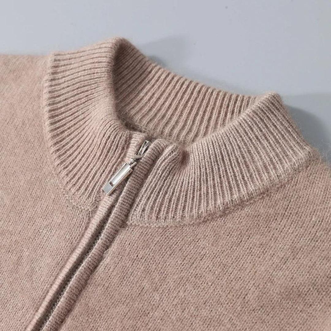 SECRET WEALTH | 100% CASHMERE ZIP UP