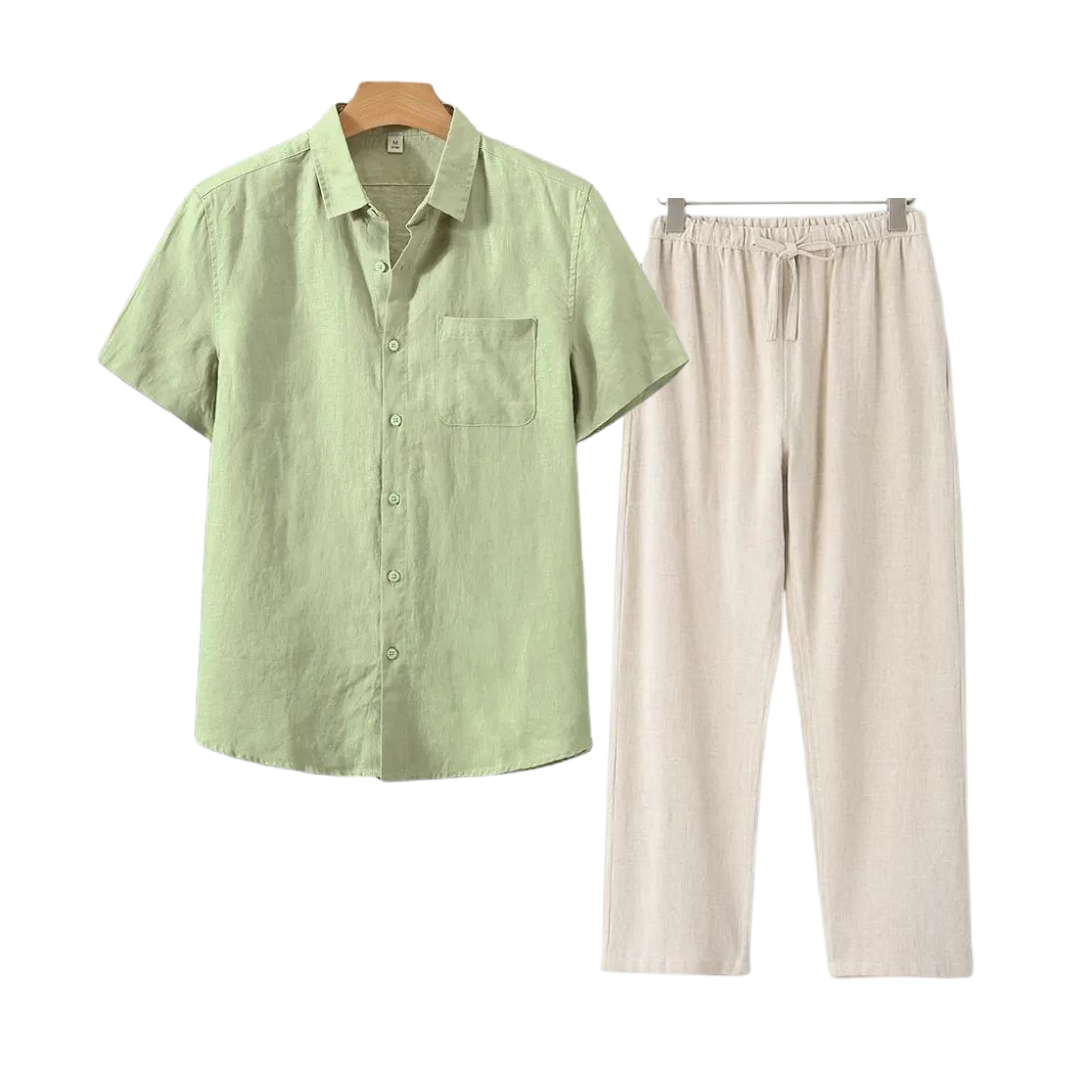 SECRET WEALTH | Linen Set (Short)