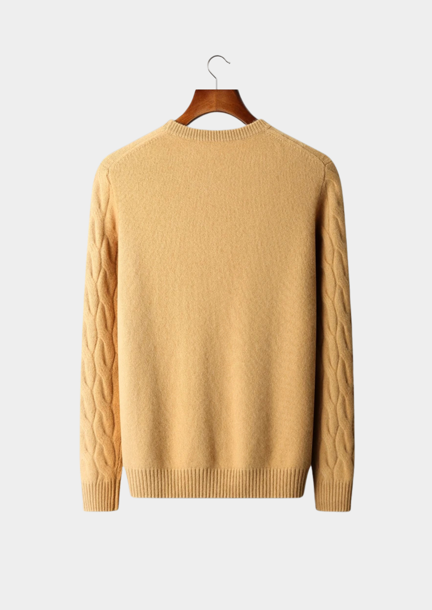 SECRET WEALTH | WOOL CABLE CREWNECK