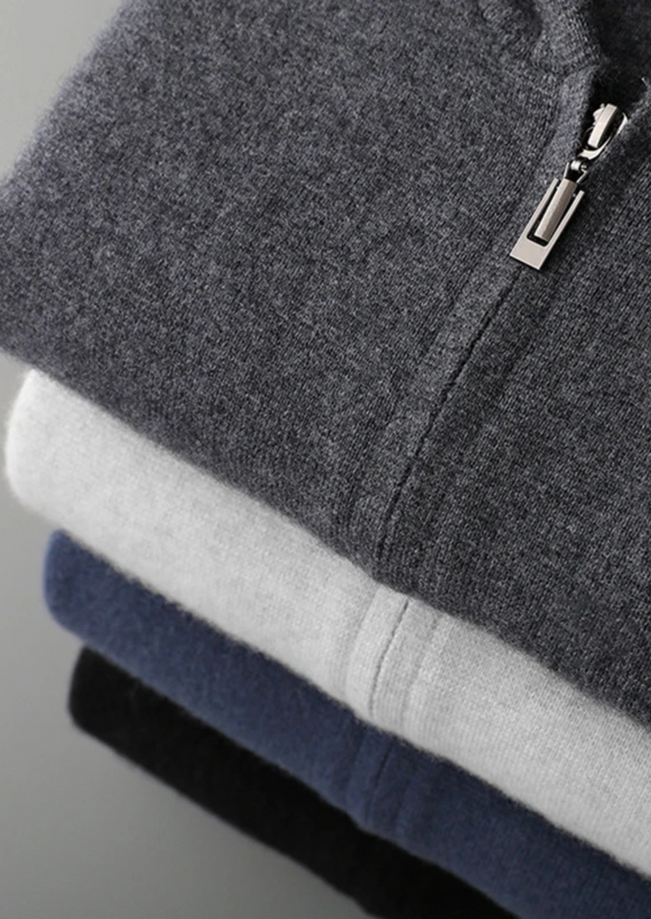 SecretWealth | Knit Zip Hoodie