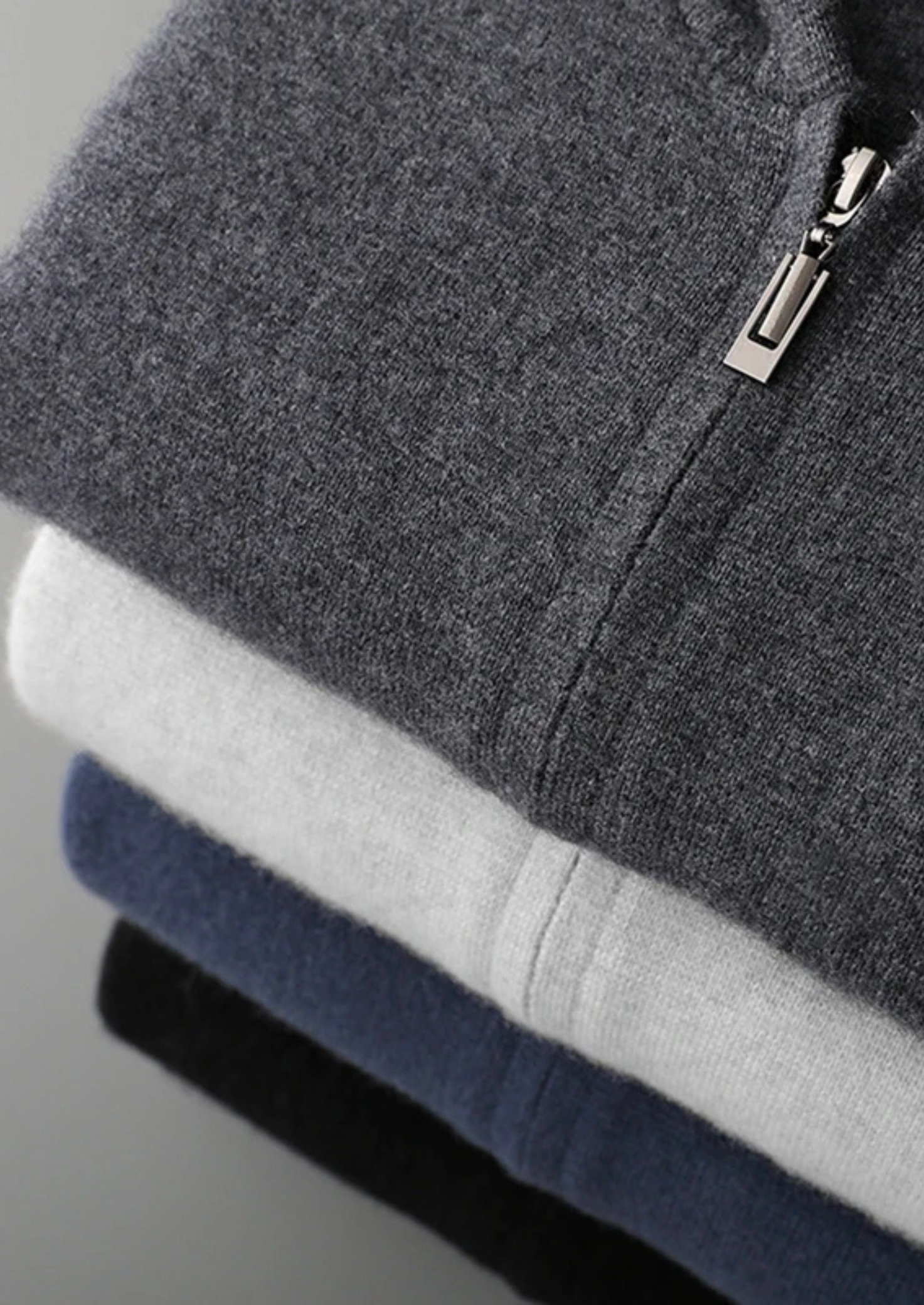 SECRET WEALTH | 100% CASHMERE ZIPPER HOODIE