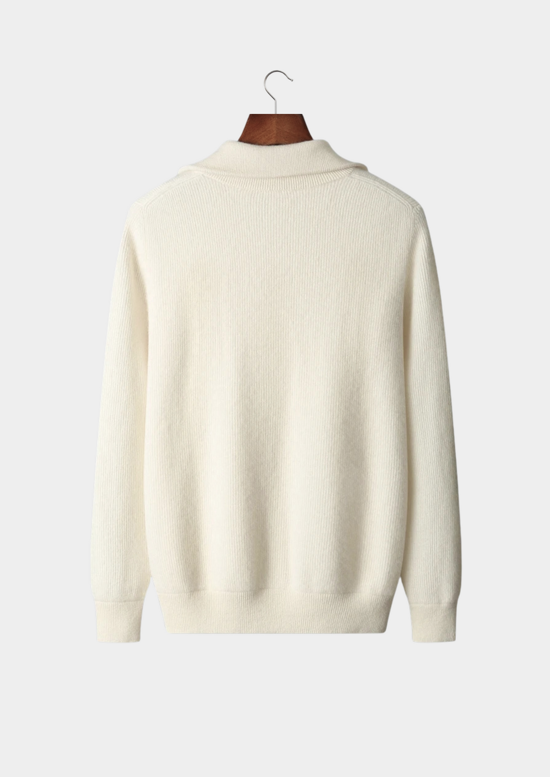 SecretWealth | Ribbed Knit Zip Cardigan