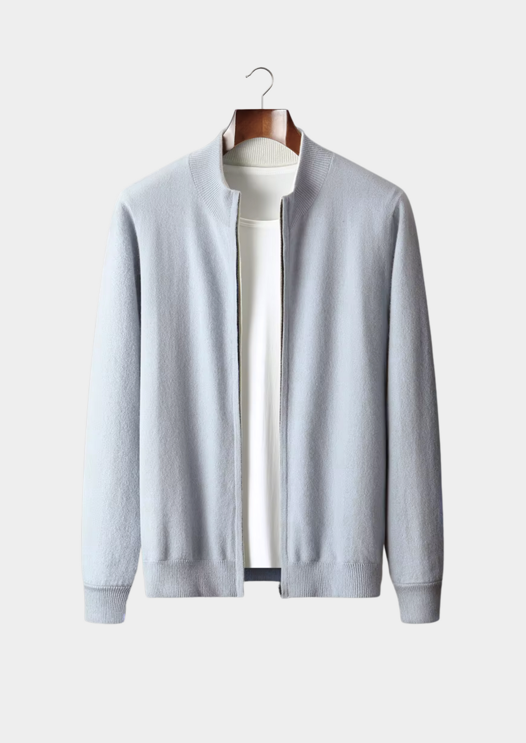 SecretWealth | Wool Zip Cardigan