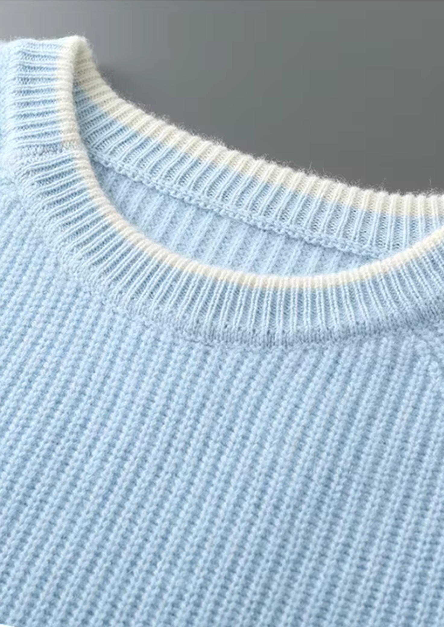 SECRET WEALTH | WOOL TWO TONE CREWNECK