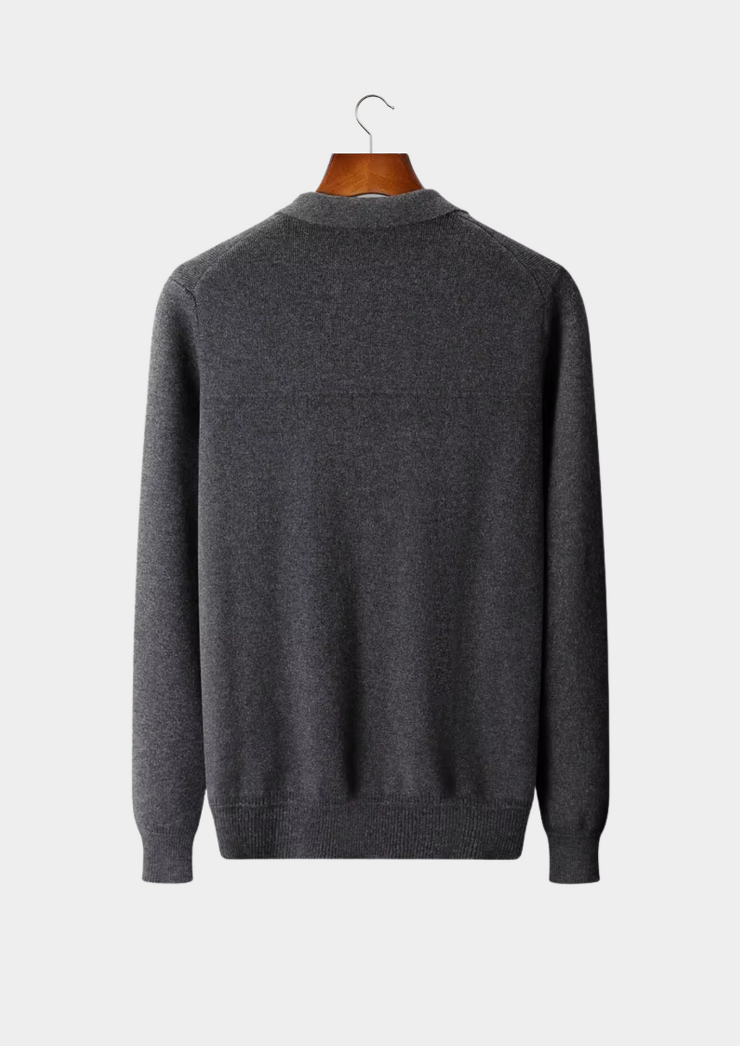 SecretWealth | Ribbed Knit Polo Cardigan