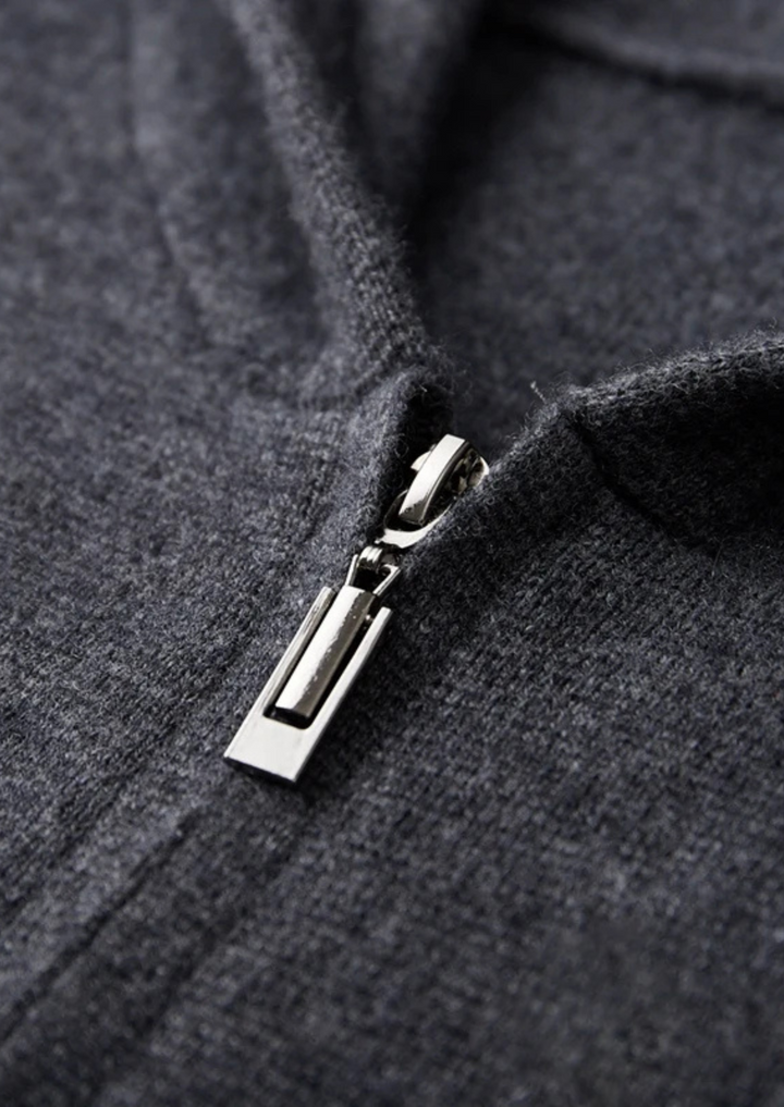 SecretWealth | Knit Zip Hoodie