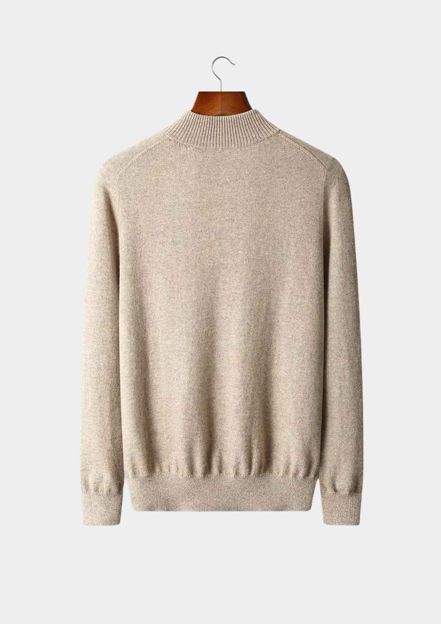 SECRET WEALTH | WOOL HALF ZIP SWEATER