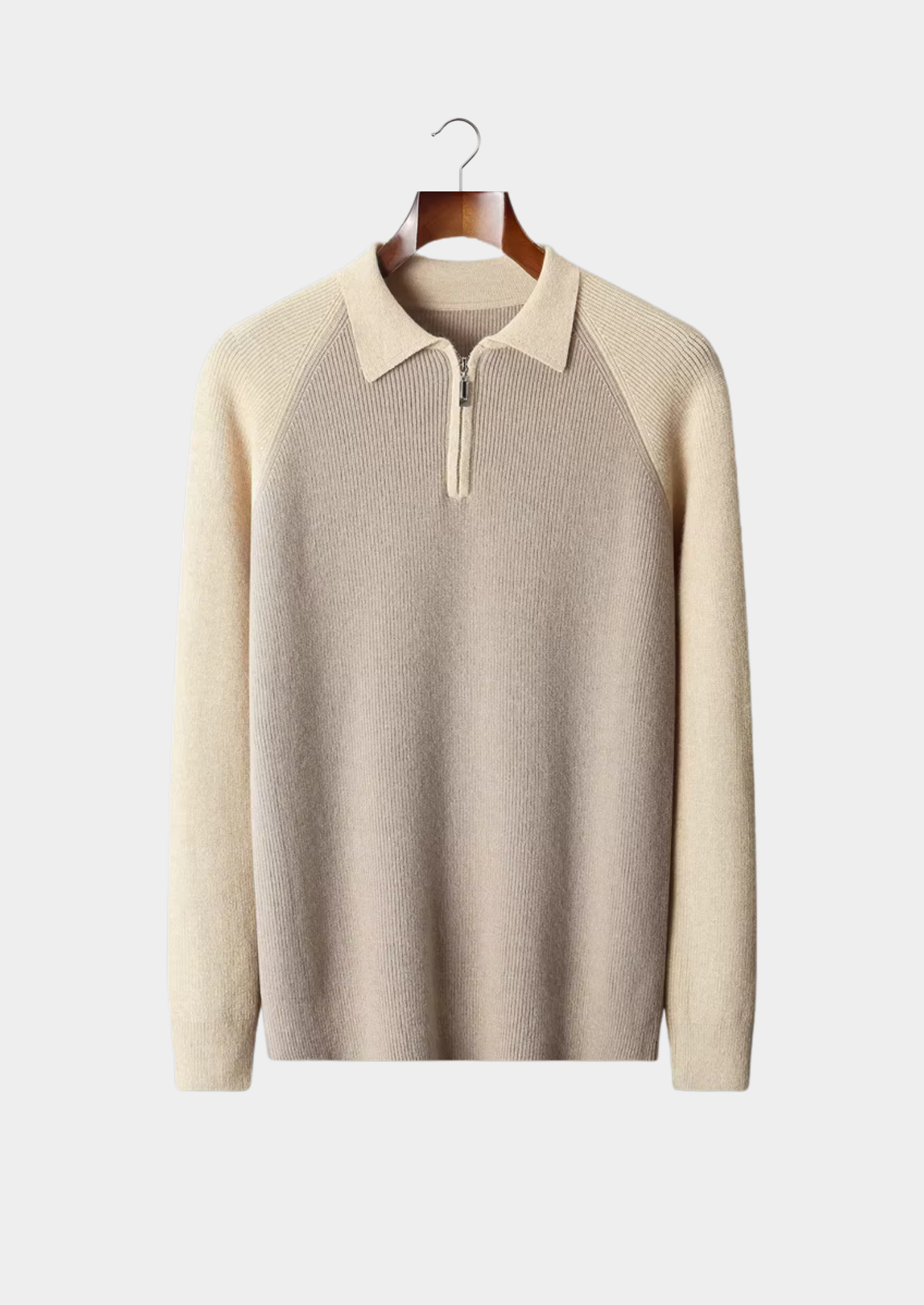 SECRET WEALTH | TWO TONE ZIPPER SWEATER POLO