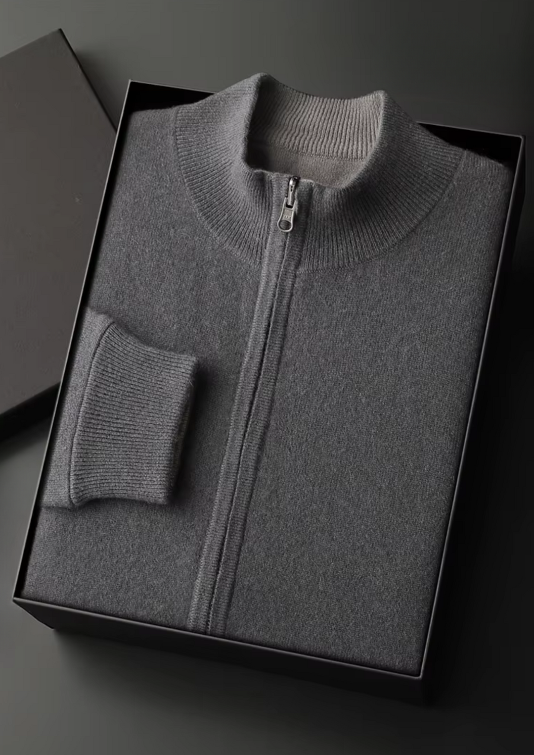 SecretWealth | Wool Zip Cardigan